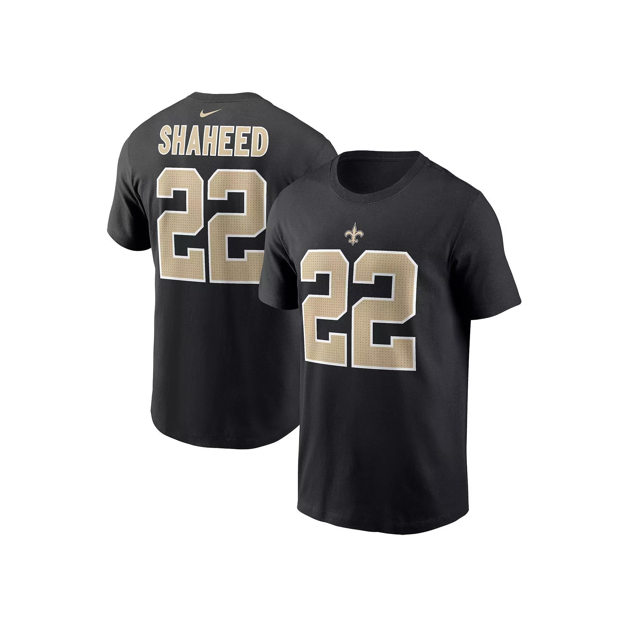 Men's Nike Rashid Shaheed Black New Orleans Saints Name & Number T-Shirt,  Product Image