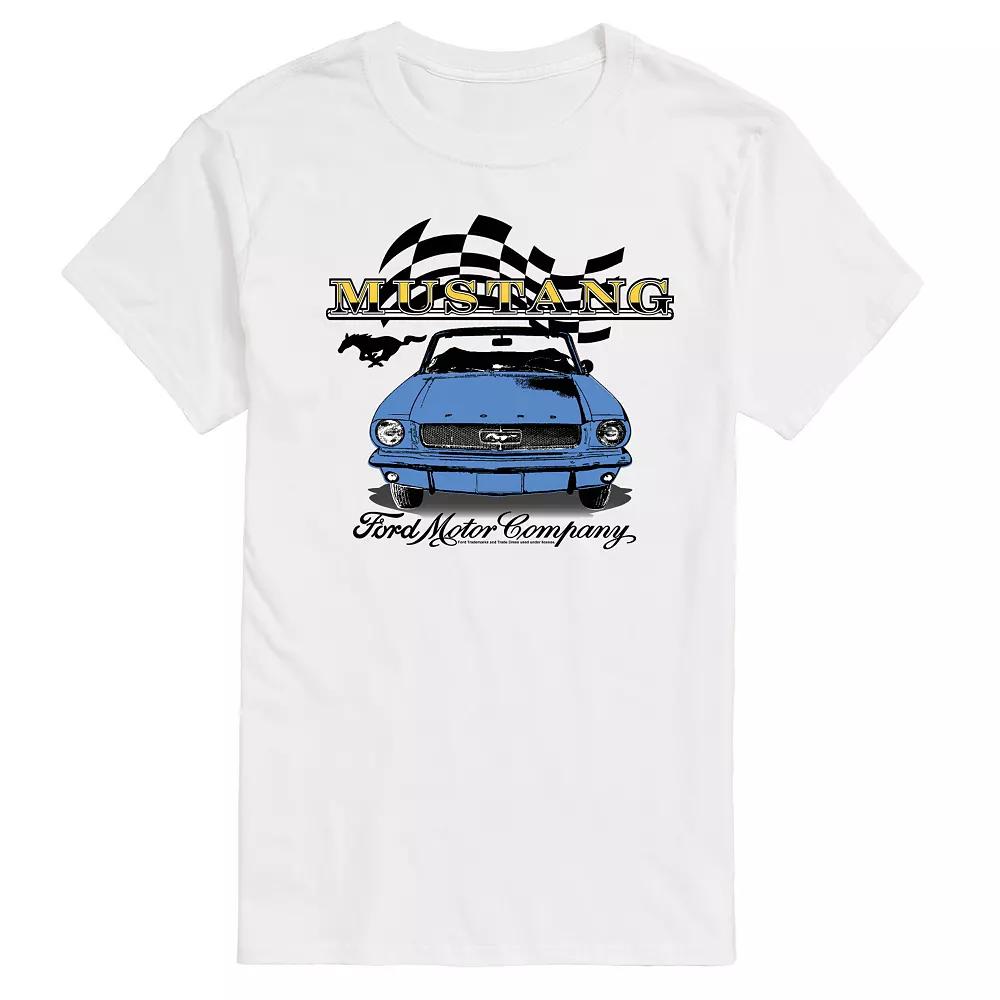 Big & Tall Ford Vintage Mustang Convertible Graphic Tee, Men's,  Product Image