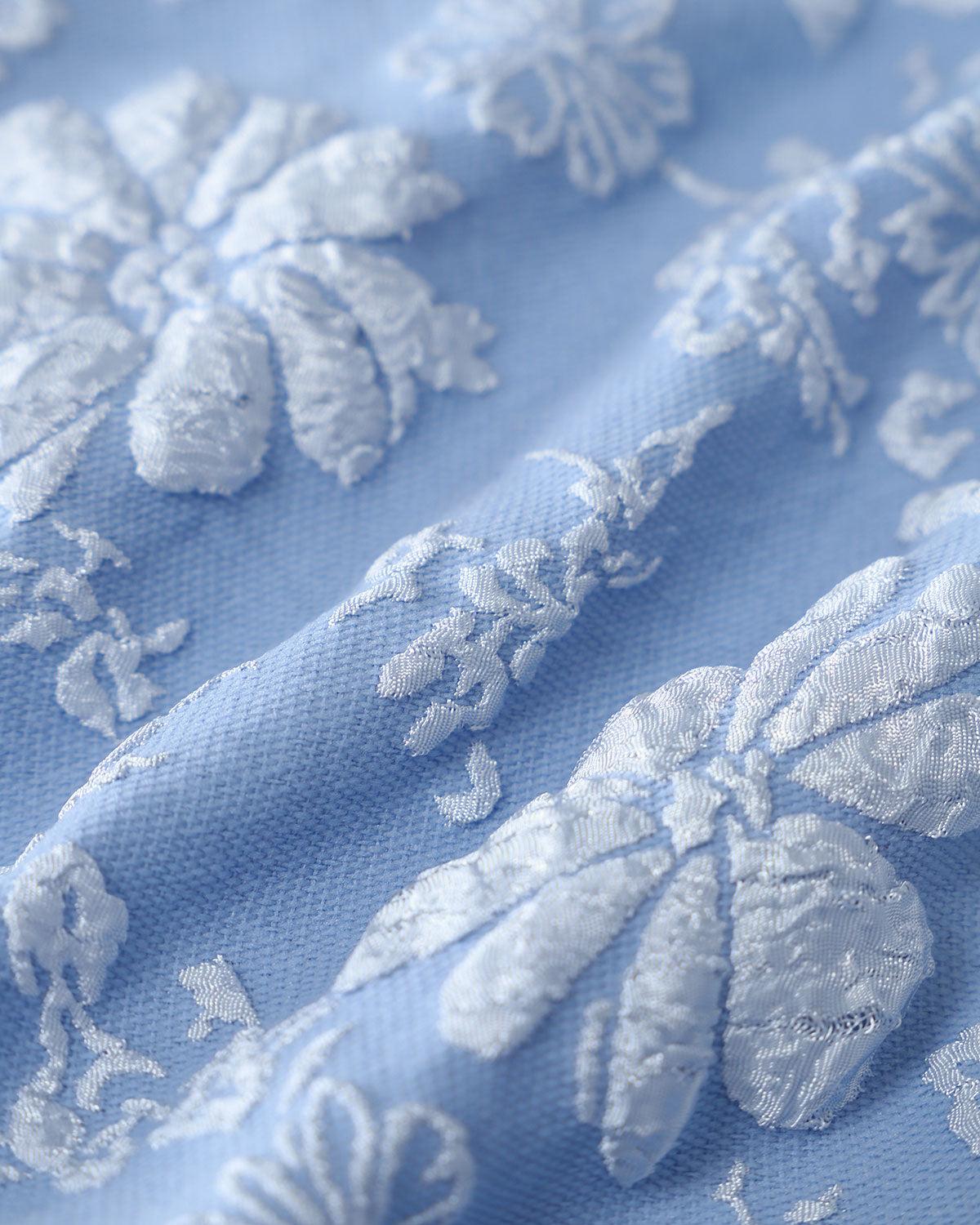 Blue Jacquard Shorts Product Image