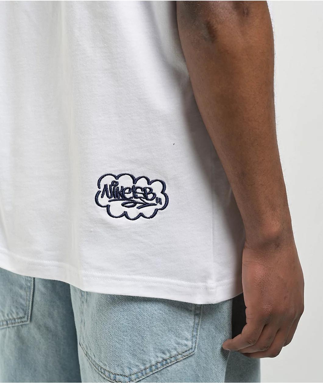 Nike SB Spray Can White T-Shirt Product Image