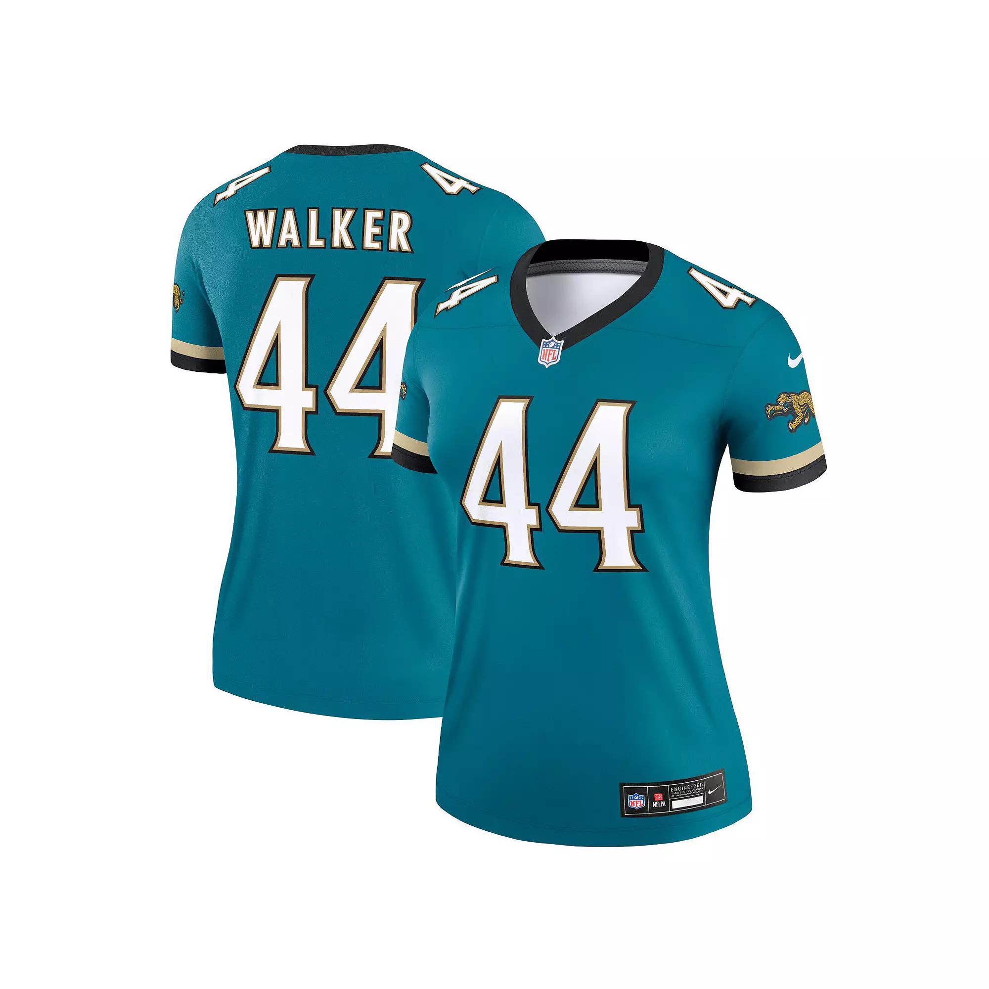 Women's Nike Travon Walker Teal Jacksonville Jaguars Prowler Throwback Legend Jersey,  Product Image