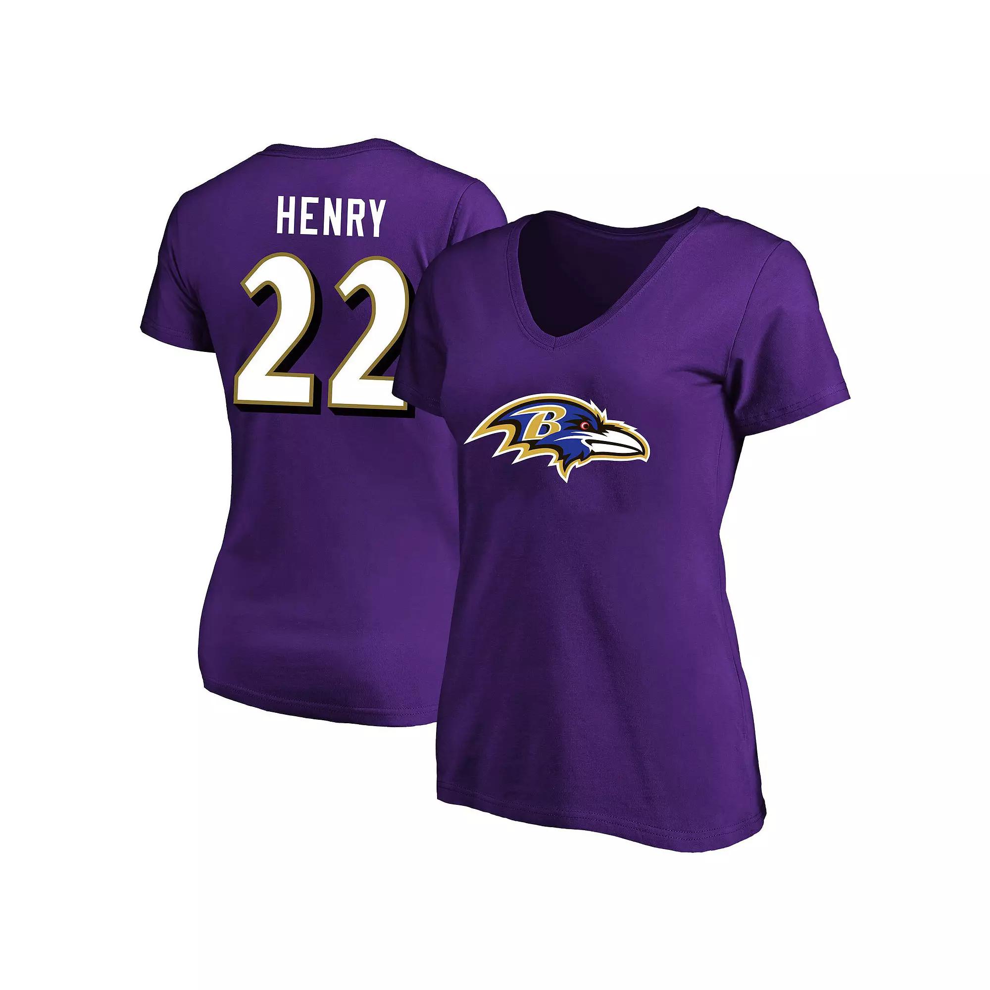 Women's Fanatics Derrick Henry Purple Baltimore Ravens Plus  Product Image