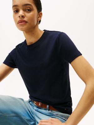 Drapey Smooth Cotton Crewneck T-Shirt Product Image