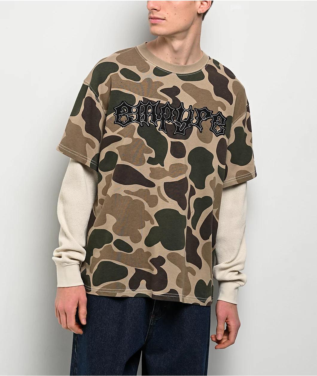 Empyre Loose Screw Camo 2fer Long Sleeve T-Shirt Product Image