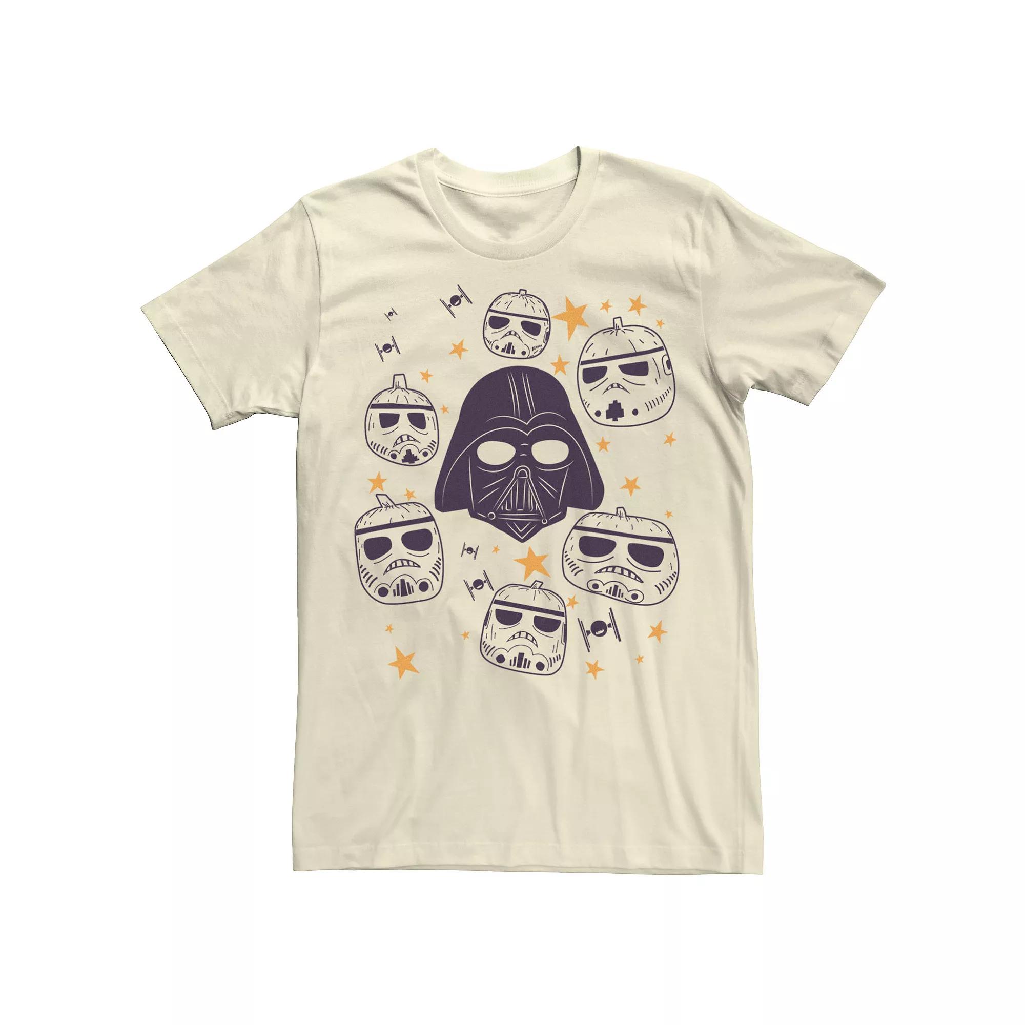 Men's Star Wars Darth Vader & Trooper Pumpkins Graphic Tee,  Product Image