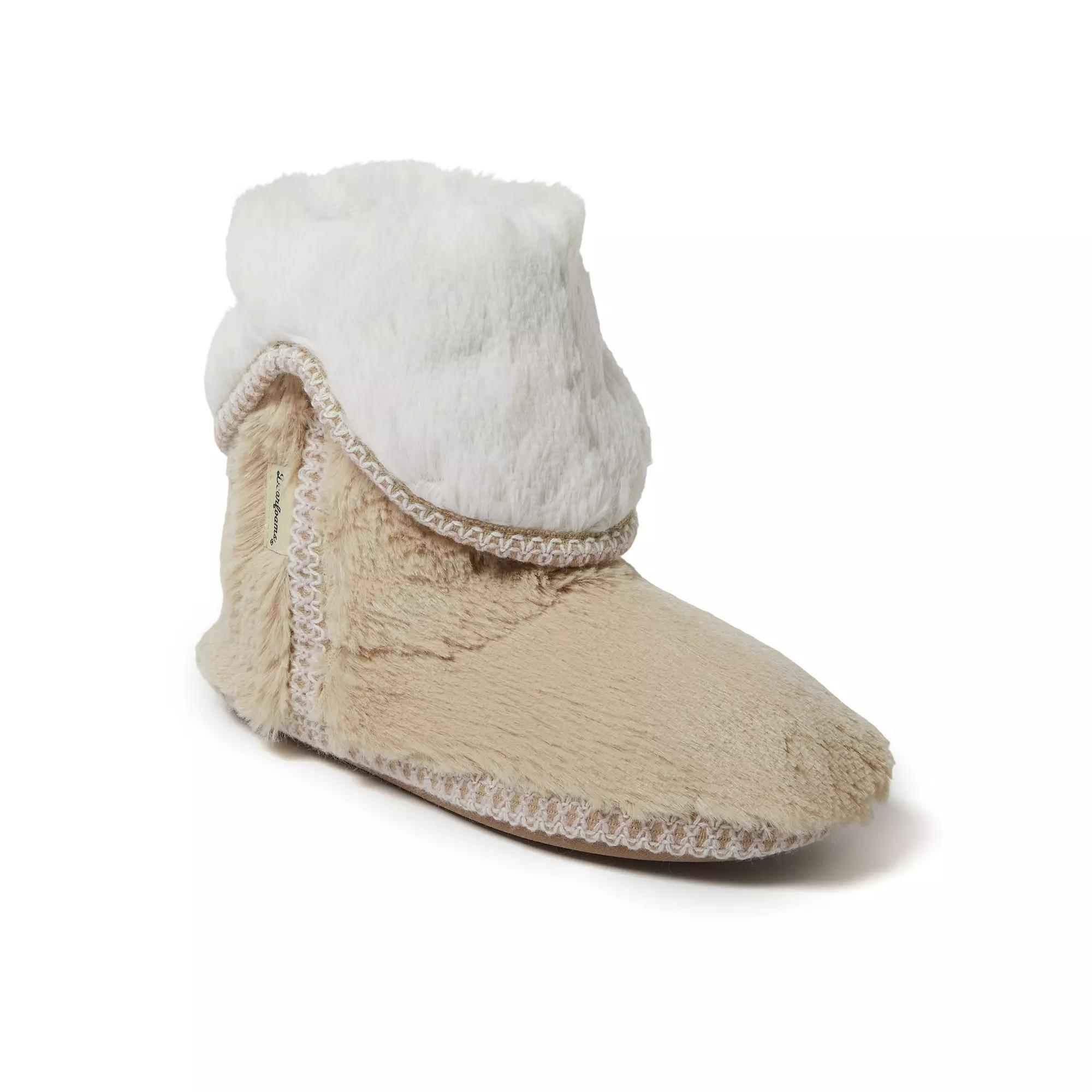 Dearfoams Faux Fur Fold-Down Women's Slippers,  Product Image