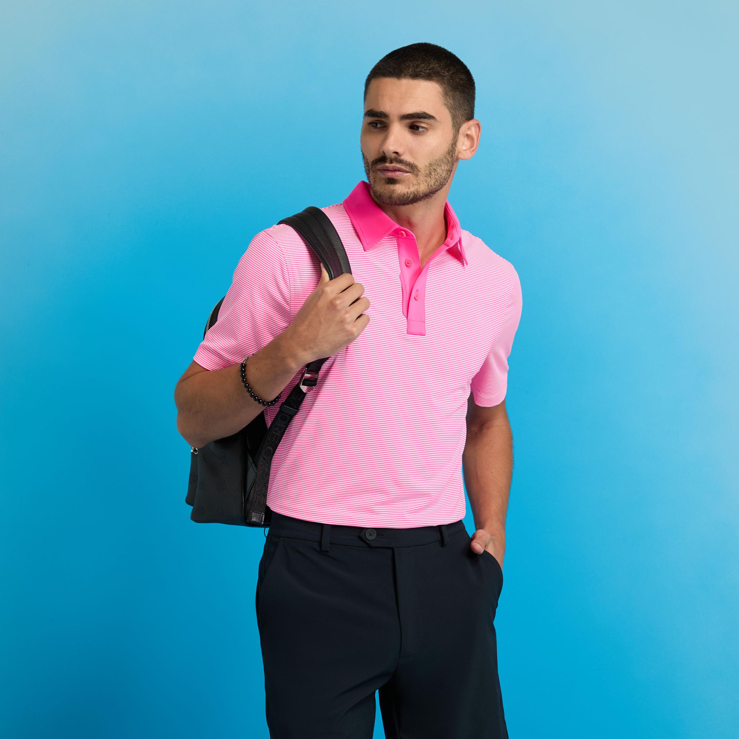 FEEDER STRIPE FINE TECH JERSEY POLO Product Image