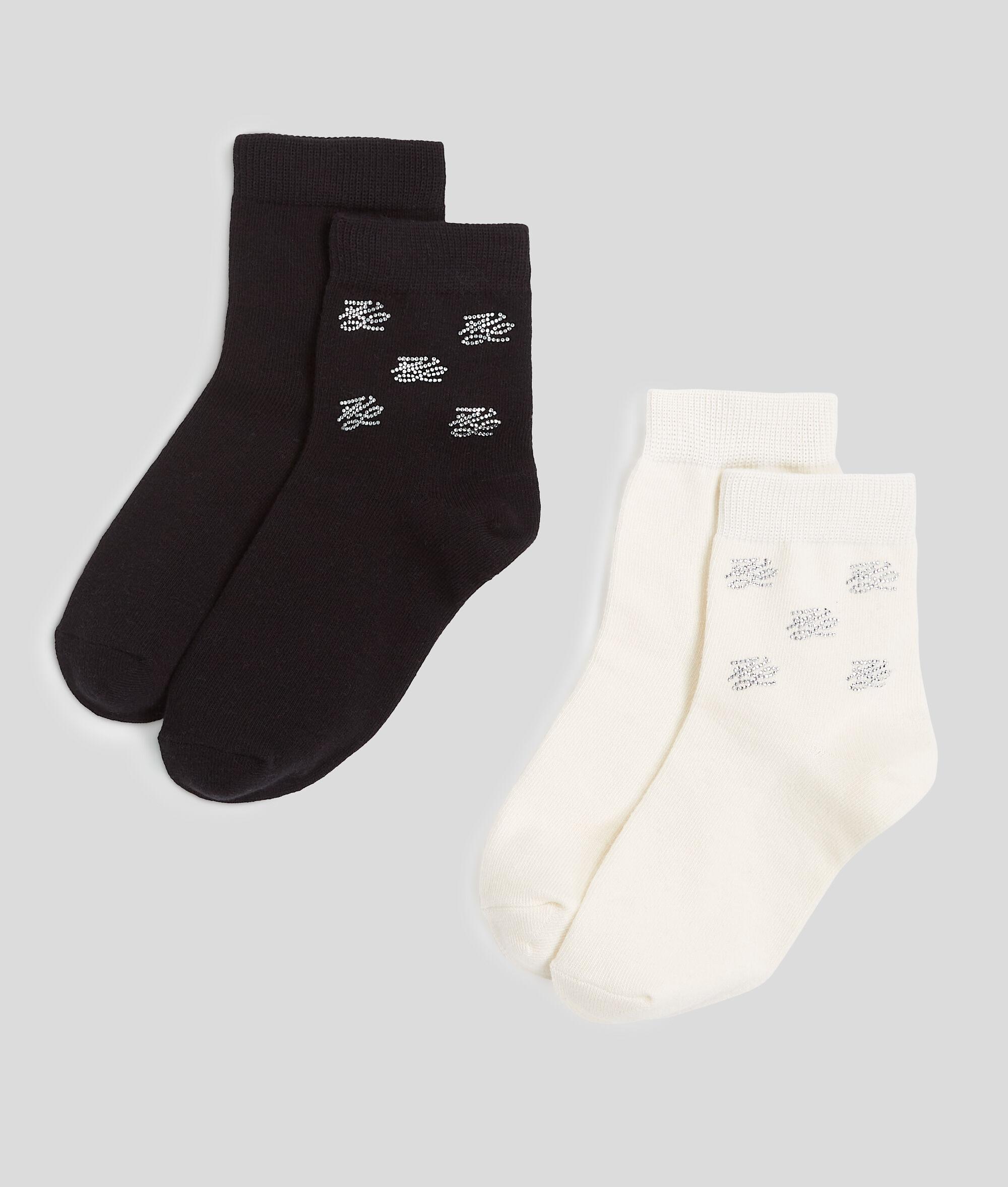 K/AUTOGRAPH RHINESTONE SOCKS – 2-PACK Product Image