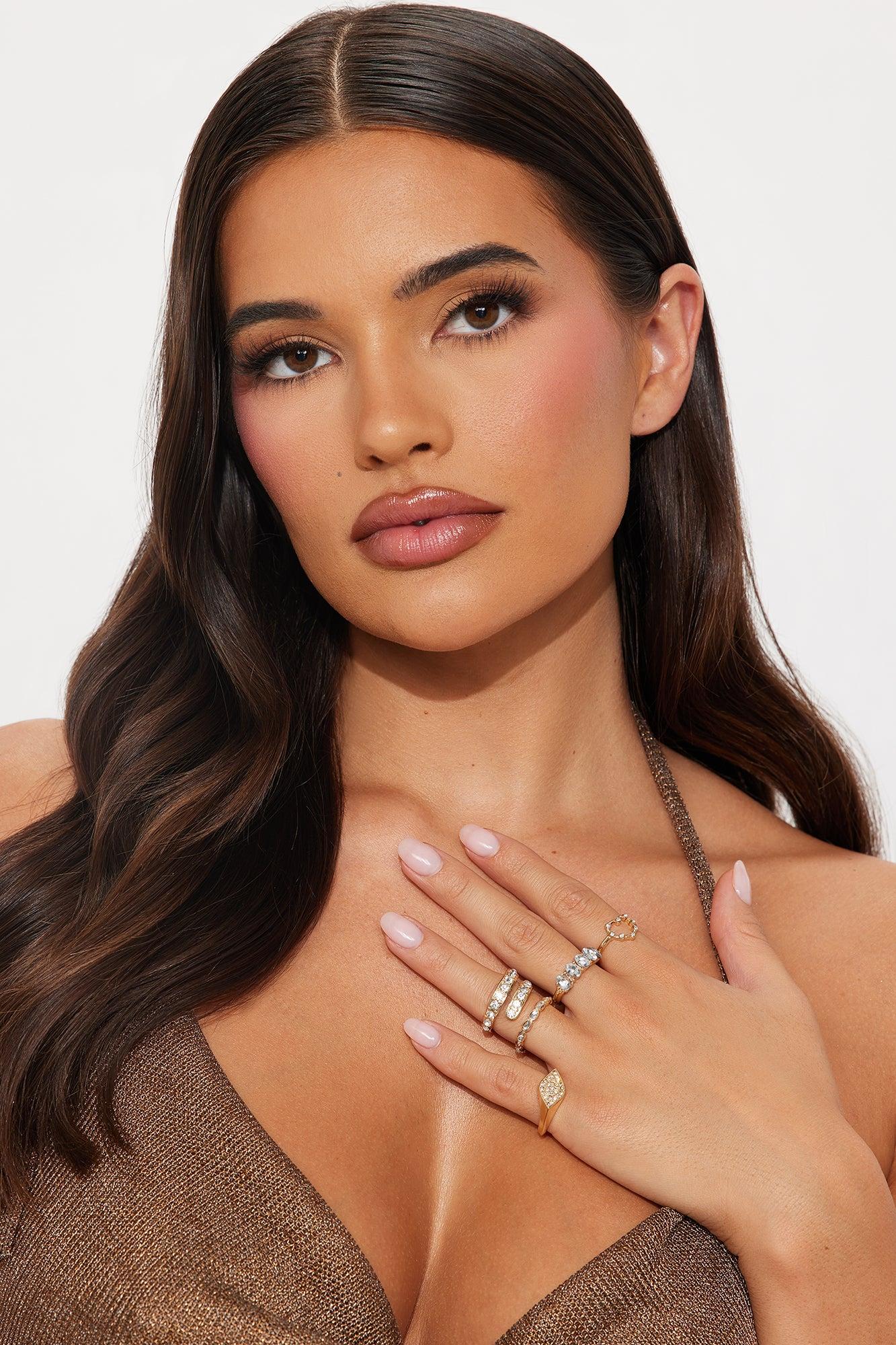 My Jeweled 5 Piece Ring Set - Gold Female Product Image