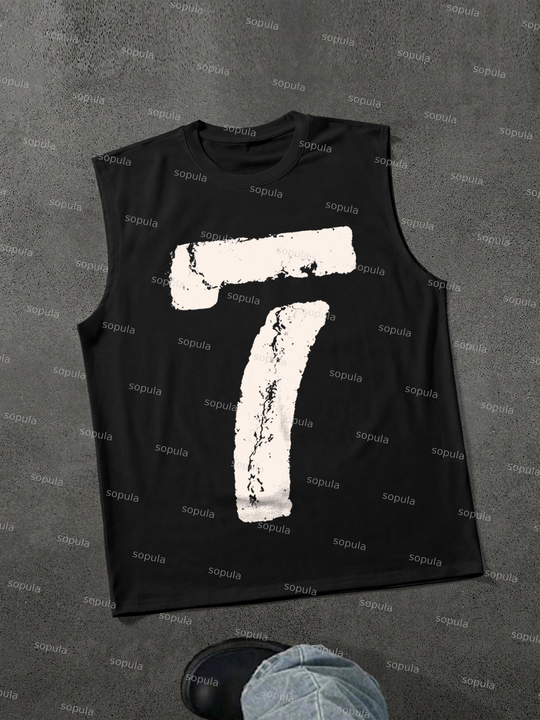 Sopula Vintage Aged No. 7 Graphic Tank Top Product Image