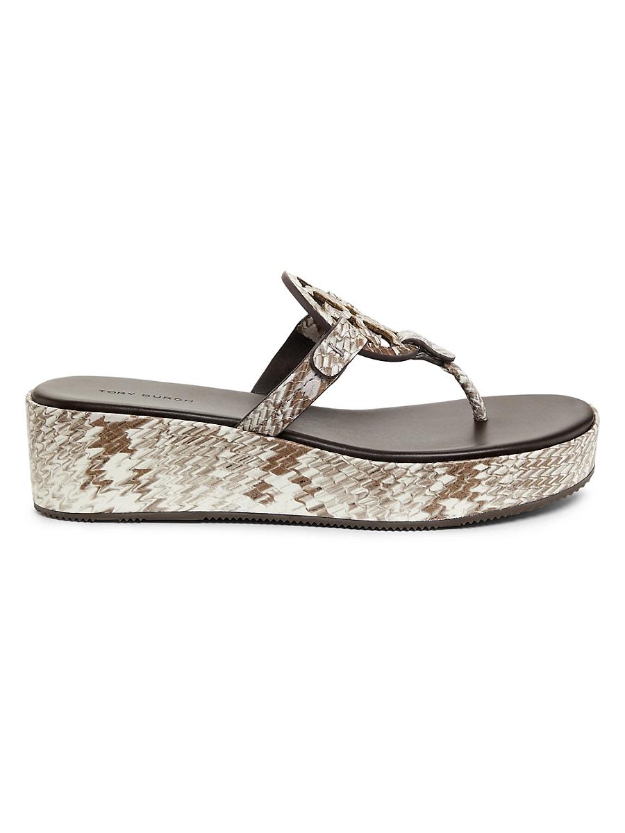 Tory Burch Womens Miller Wedge Sandals Product Image