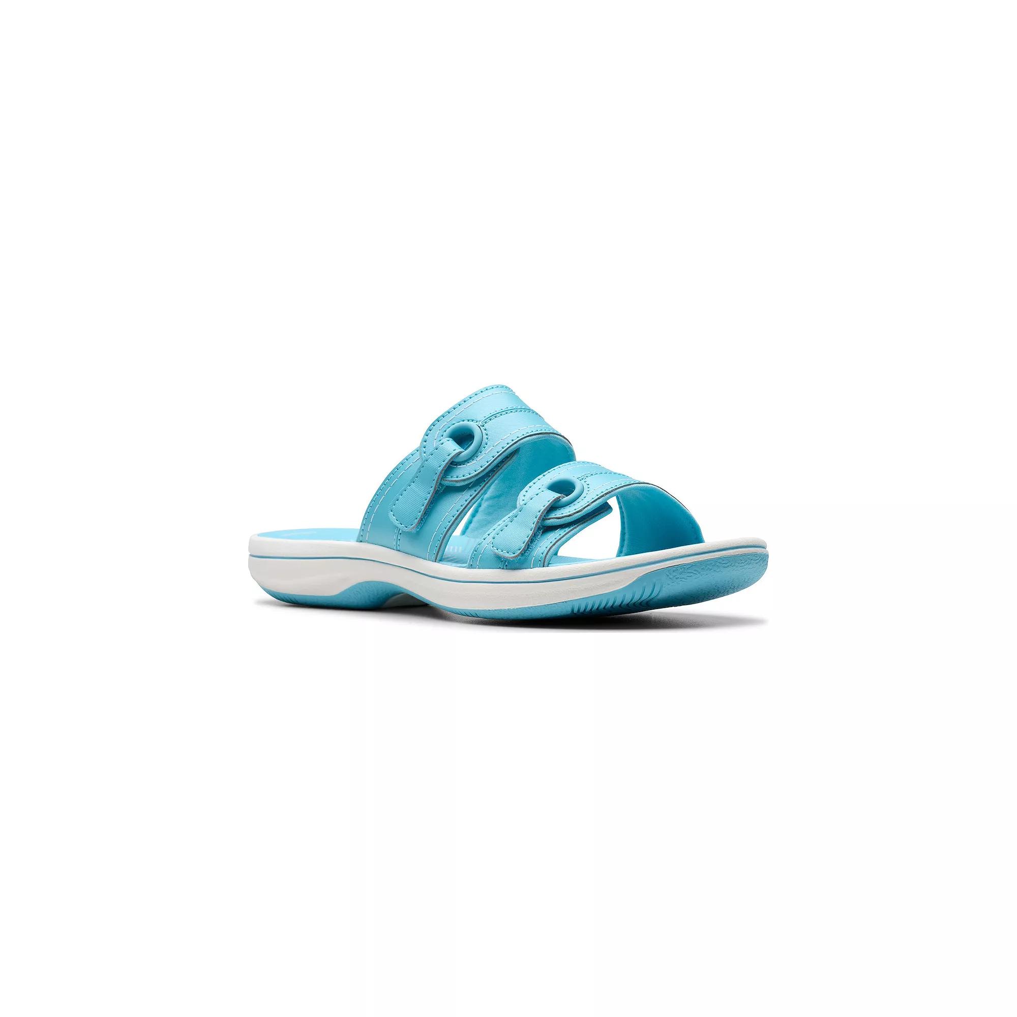 Clarks® Breeze Maye Cloudstepper Women's Flip Flop Sandals, Size: 7, Blue Product Image