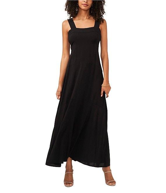 Vince Camuto Square Neck Sleeveless Shift Maxi Dress Product Image
