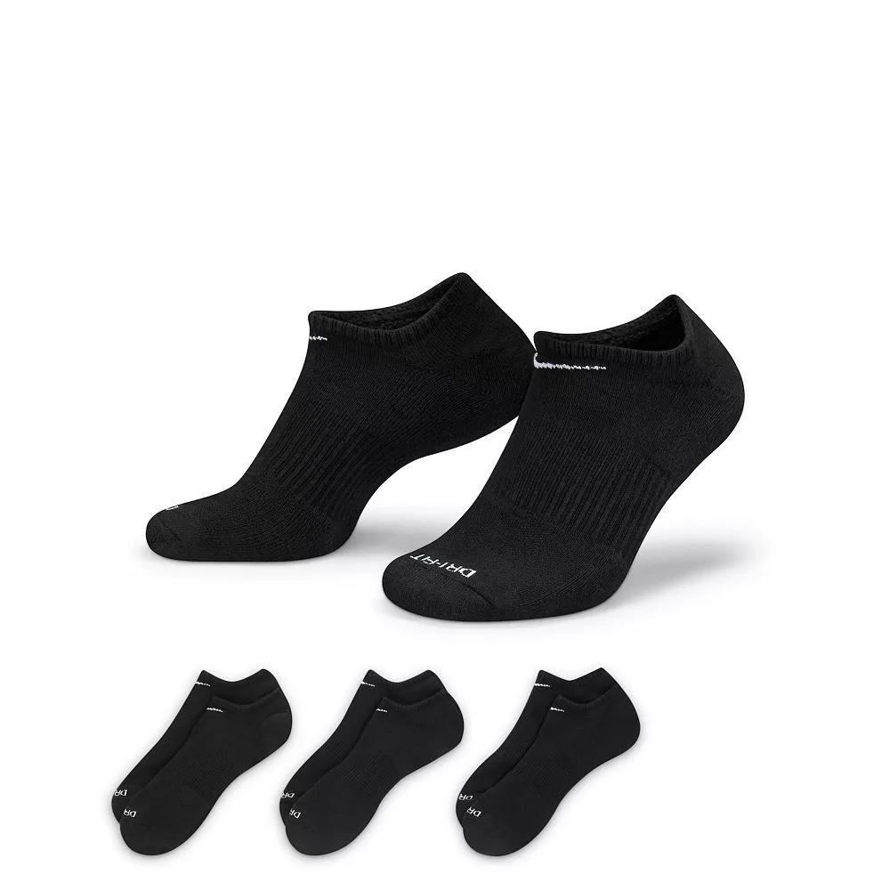 Nike Unisex Everyday Plus Cushion Training No-Show Socks (3 Pairs) | SX6889-010 Product Image