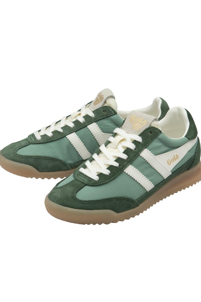 Gola Classics Women's Firefly Sneakers-Green Mist/Evergreen/Off White Product Image
