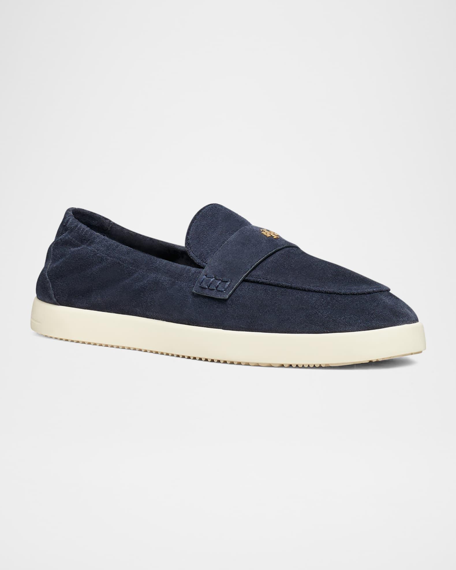 Sporty Suede Slip-On Loafers Product Image
