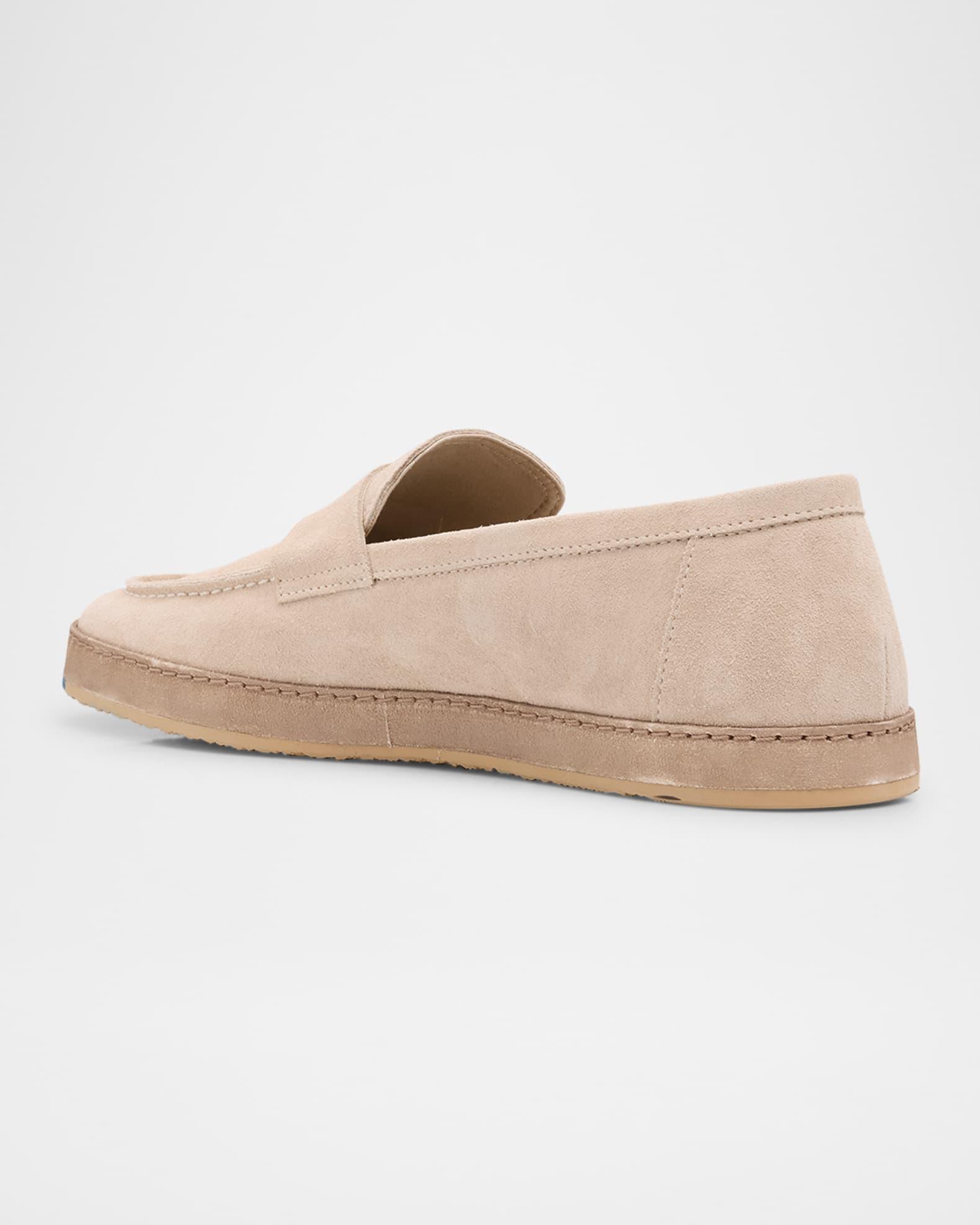 Men's Hybrid Suede Penny Loafers Product Image