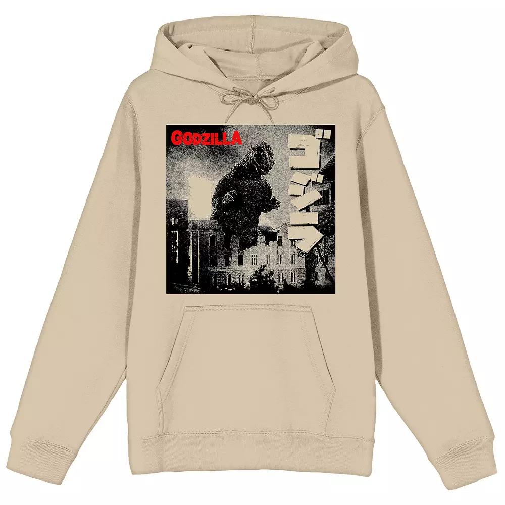 Men's Godzilla Half-Tone Movie Poster Graphic Hoodie,  Product Image