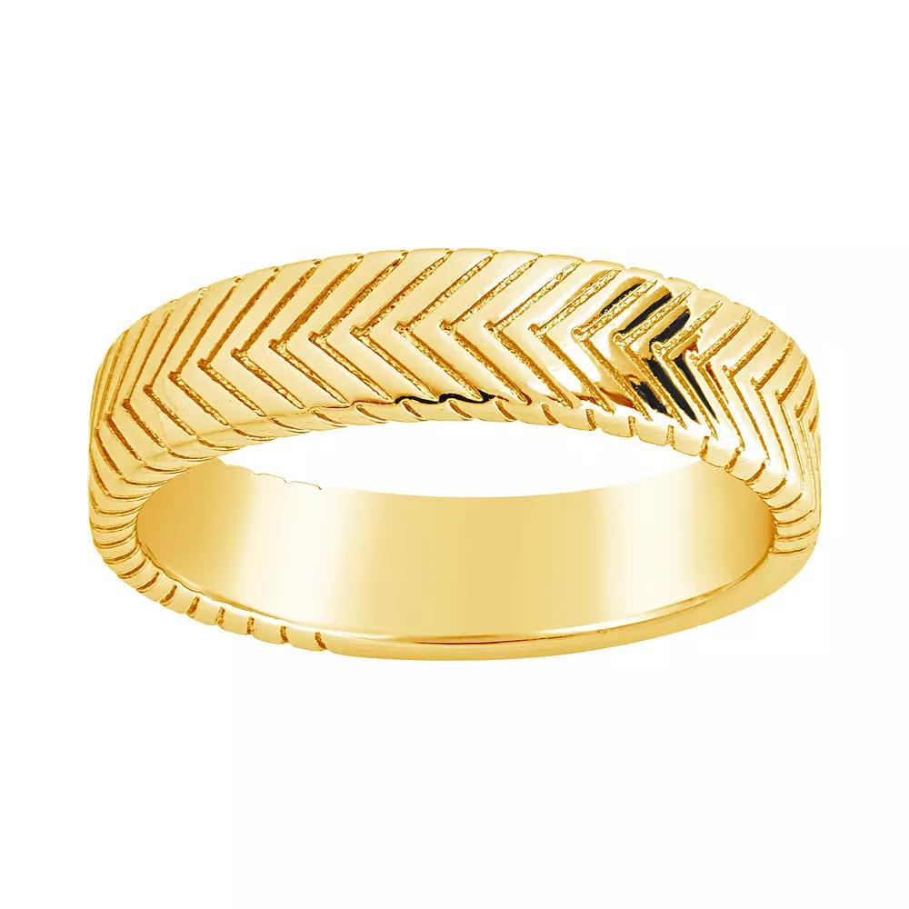 MC Collective Textured Band Ring, Womens Gold Tone Product Image