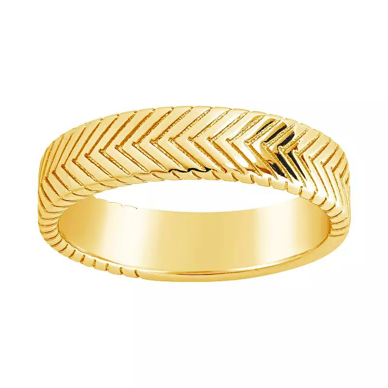 MC Collective Textured Band Ring, Womens Gold Tone Product Image