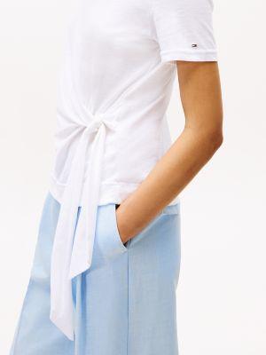 Side-Tie Crewneck T-Shirt Product Image