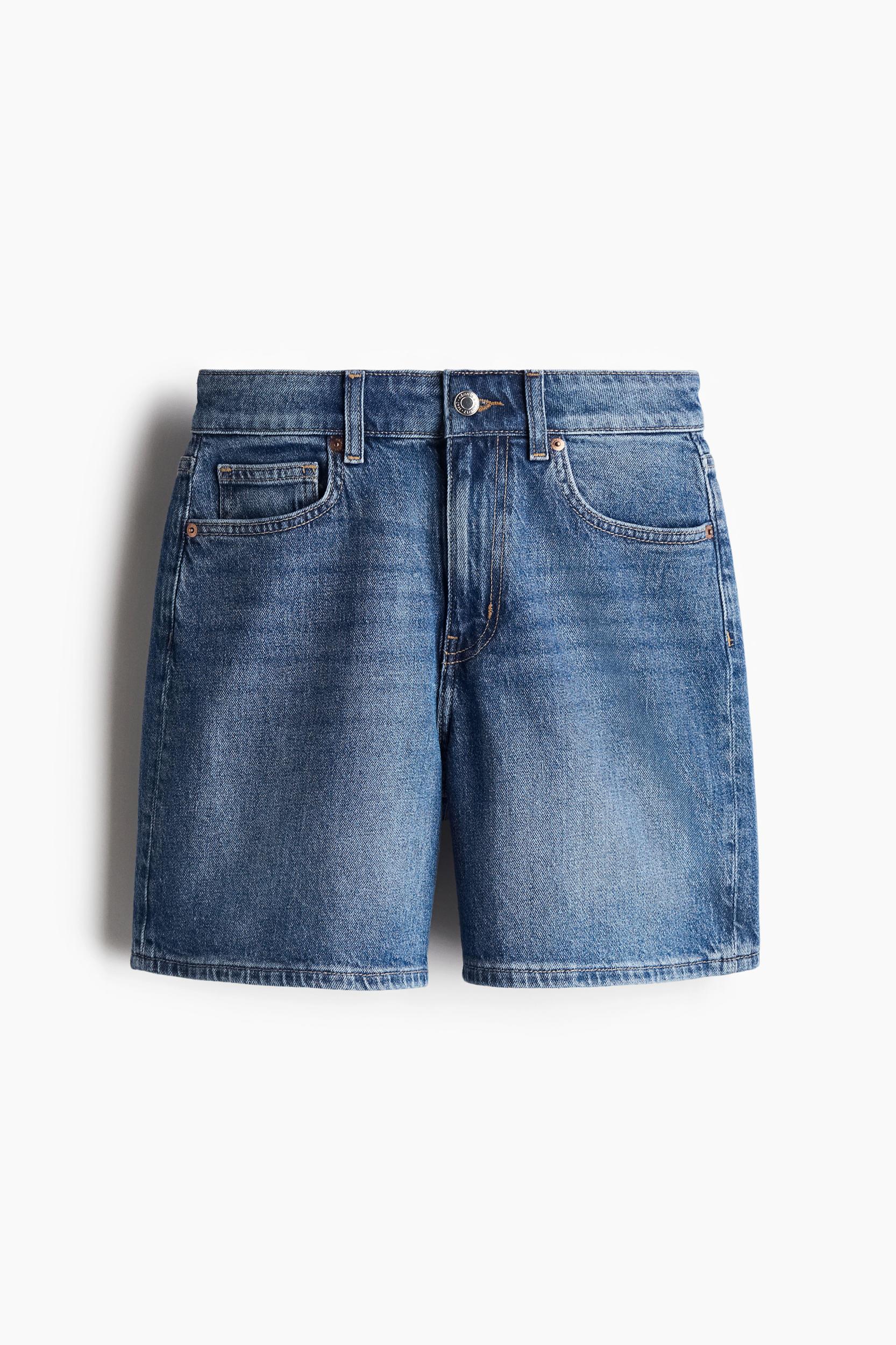 High Waist Denim Shorts Product Image
