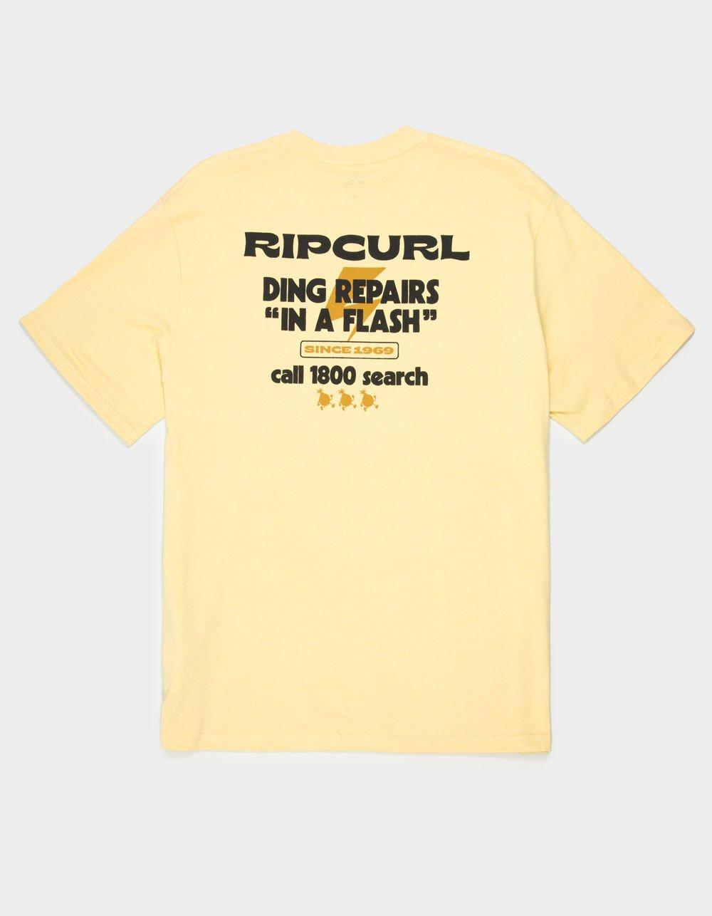 RIP CURL Flash Repairs Mens Tee - YELLOW Product Image
