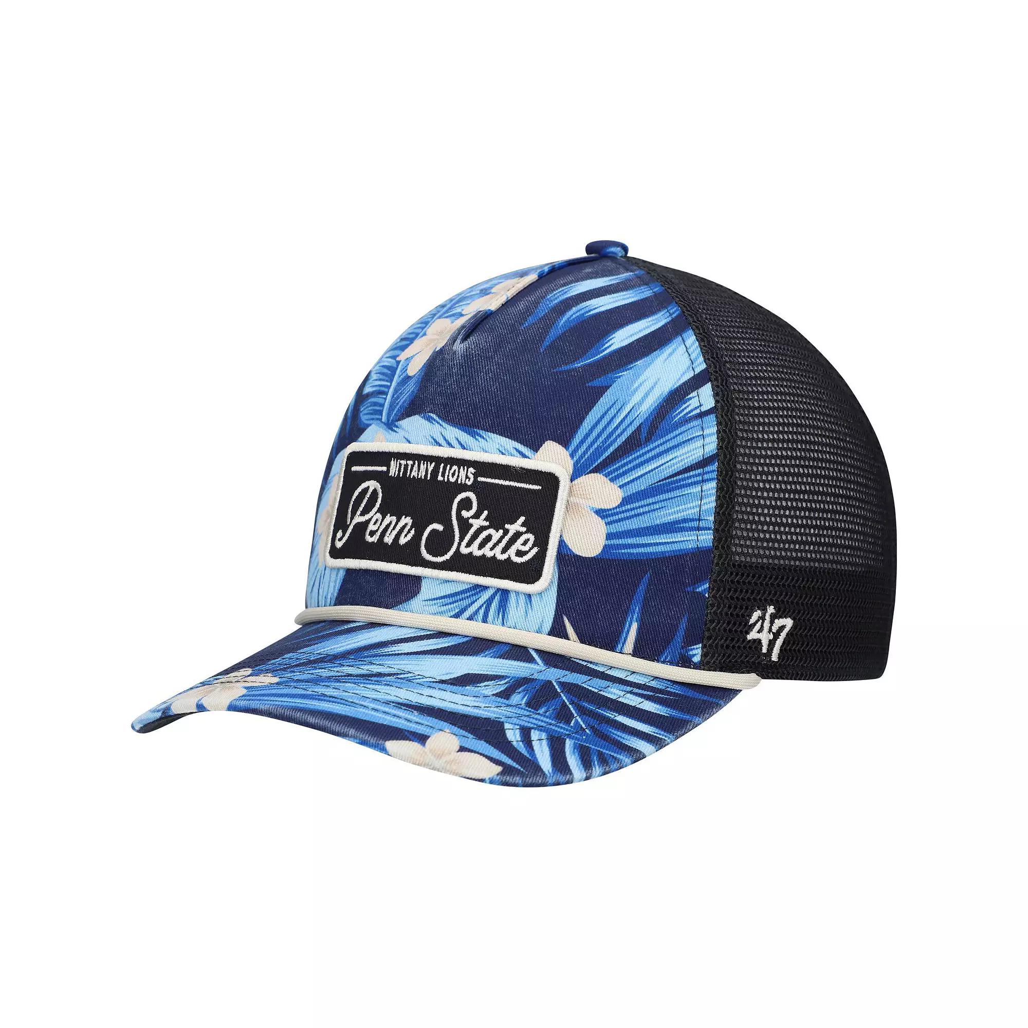 Men's '47 Navy Penn State Nittany Lions Tropicalia Hitch Adjustable Hat, Blue Product Image