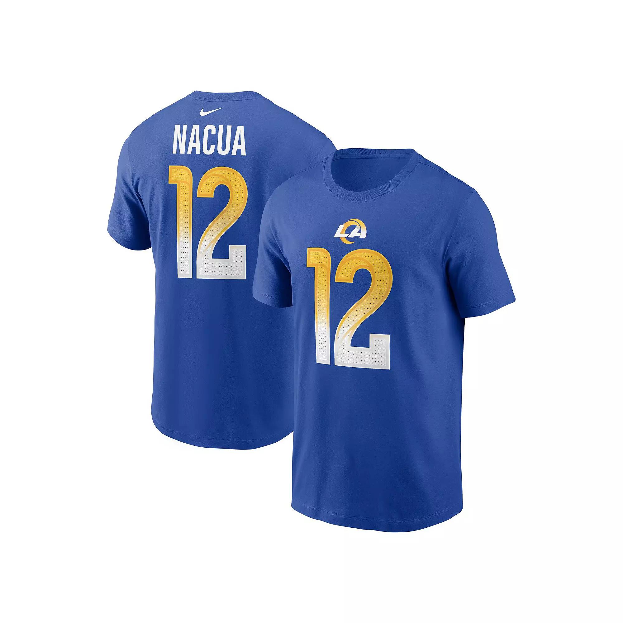 Men's Nike Puka Nacua Royal Los Angeles Rams Player Name & Number T-Shirt,  Product Image