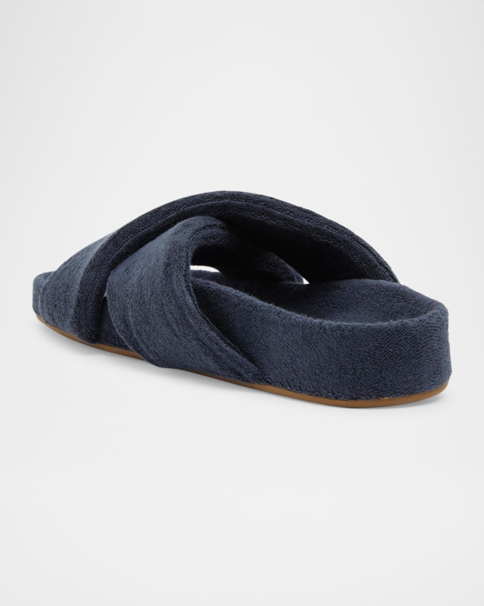 Men's Bizzu Sponge Cotton Criss-Cross Slides Product Image