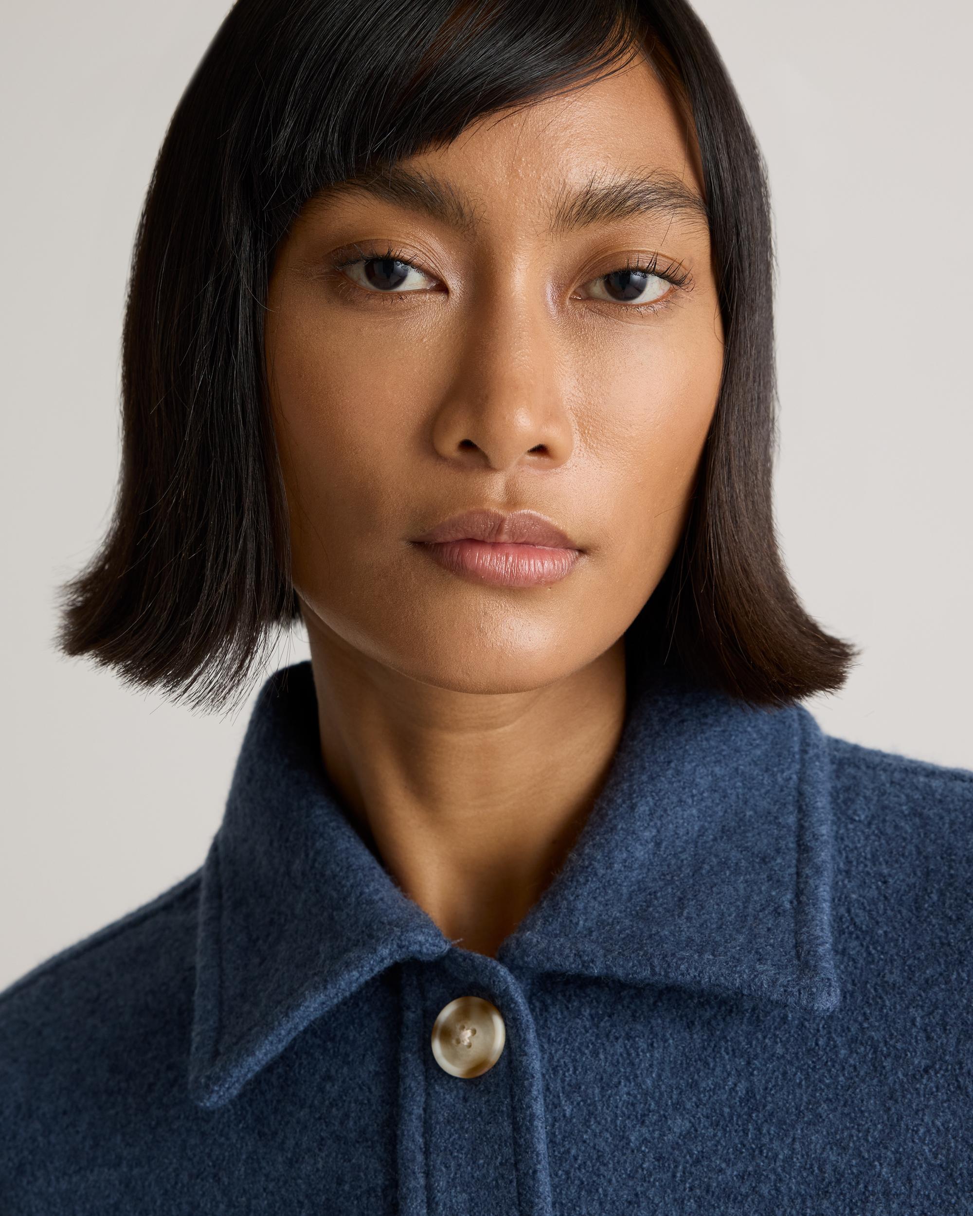Quince | Women's 100% Merino Wool Cropped Shirt Jacket Product Image