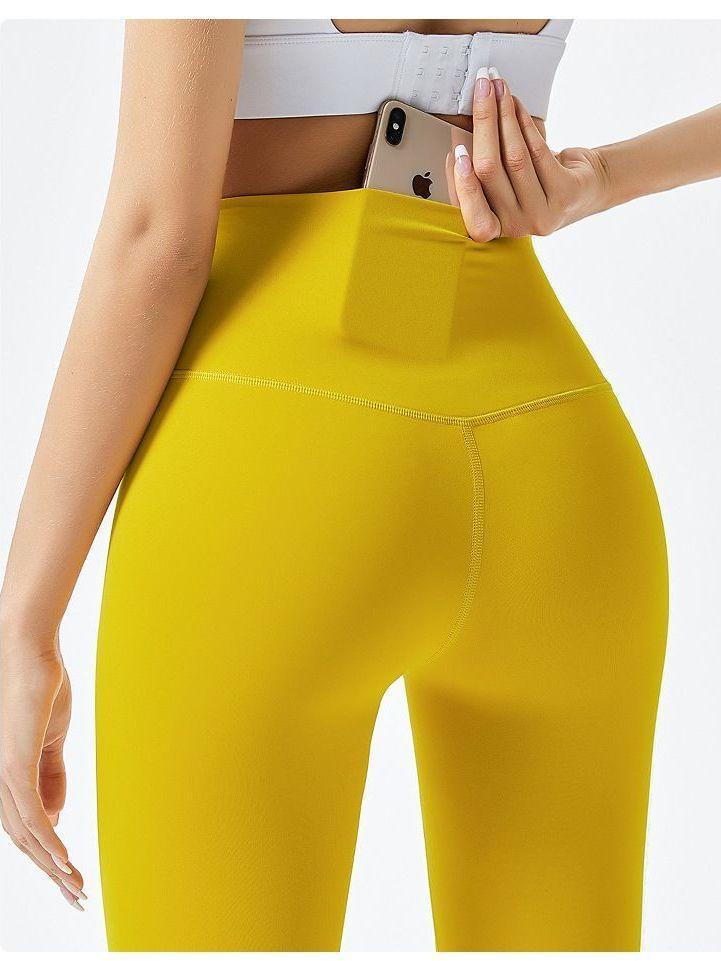High Waist Plain Sports Leggings Product Image