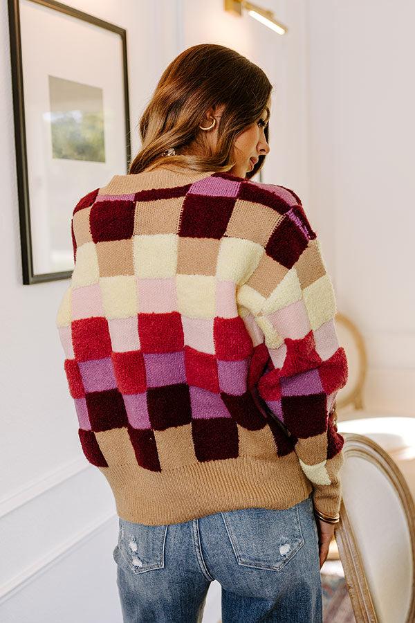 Vibe Check Knit Sweater in Iced Latte Product Image