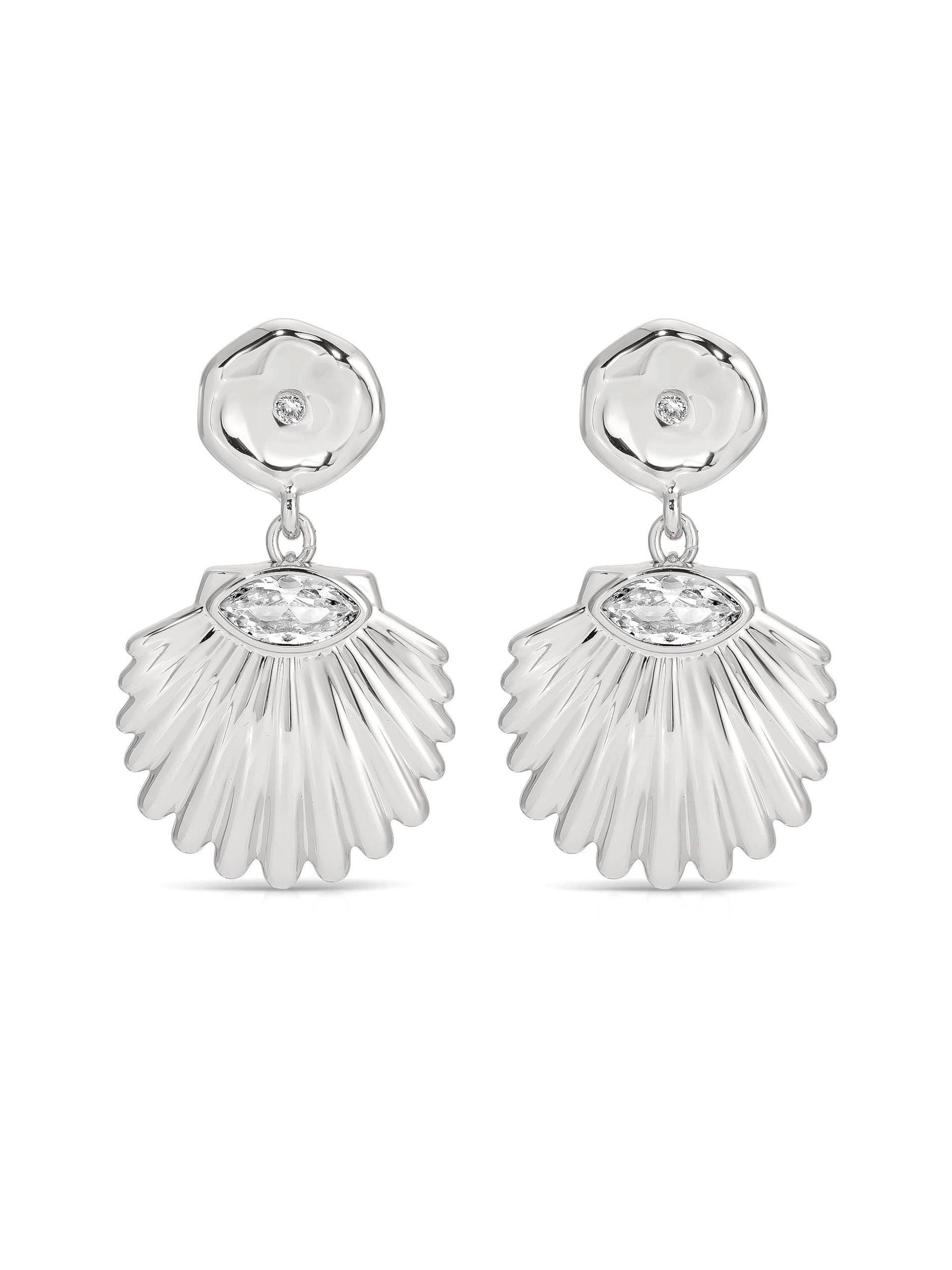Santorini Shell Drop Earrings Product Image