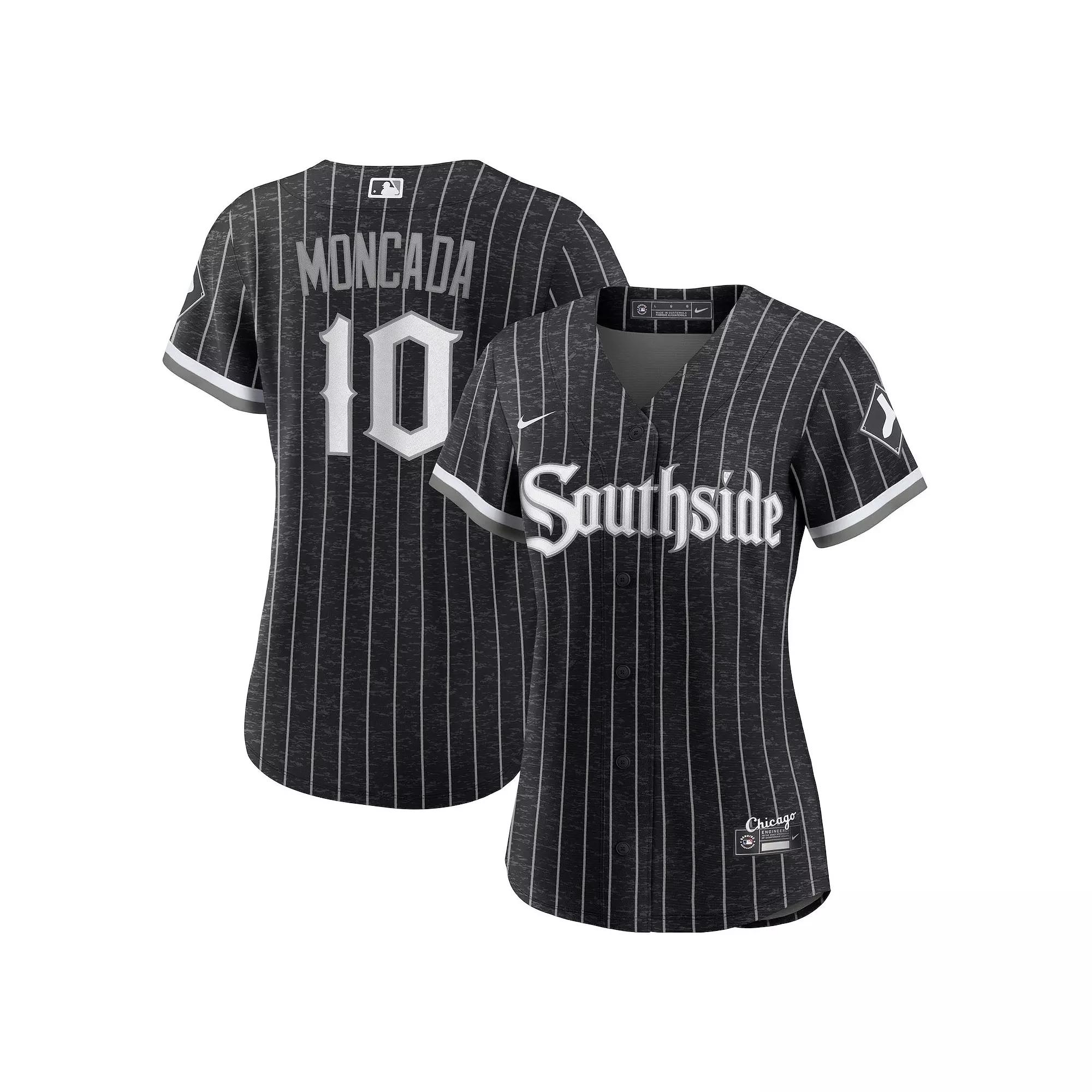 Women's Nike Yoan Moncada Black Chicago White Sox 2021 City Connect Replica Player Jersey, Size: Small Product Image
