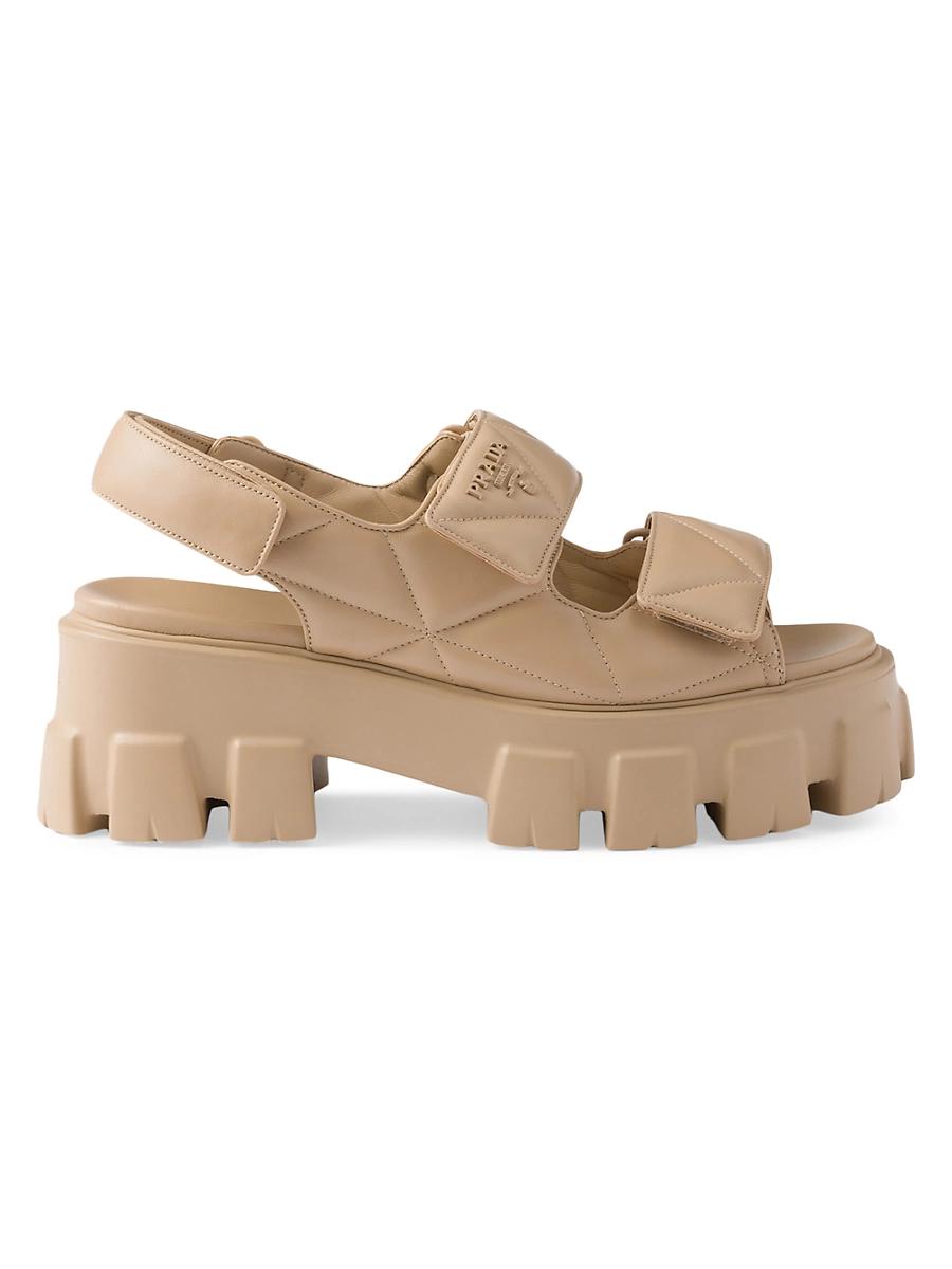 Womens Monolith Nappa Leather Sandals Product Image