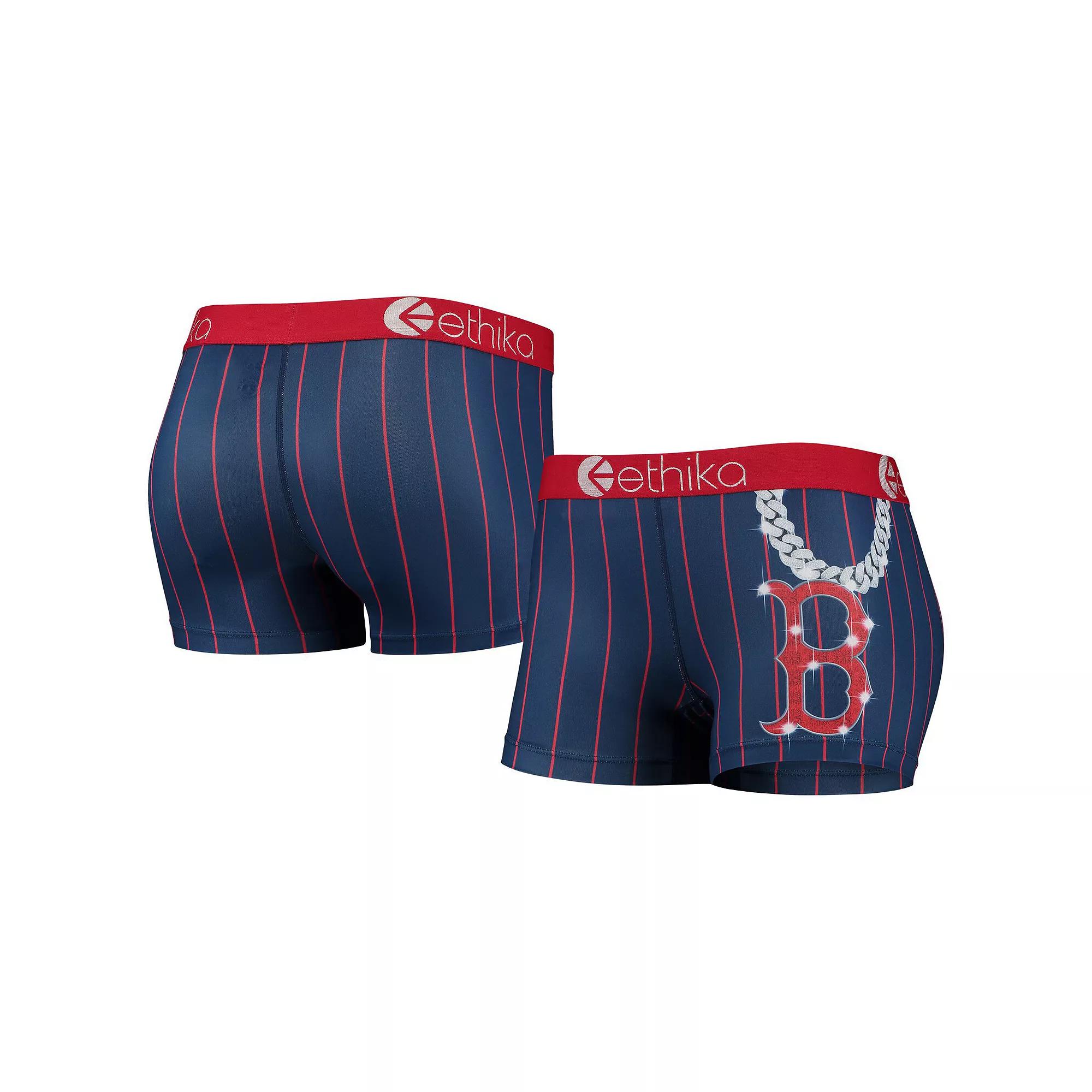 Women's Ethika Navy Boston Red Sox Slugger Shorts, Size: Small, Blue Product Image