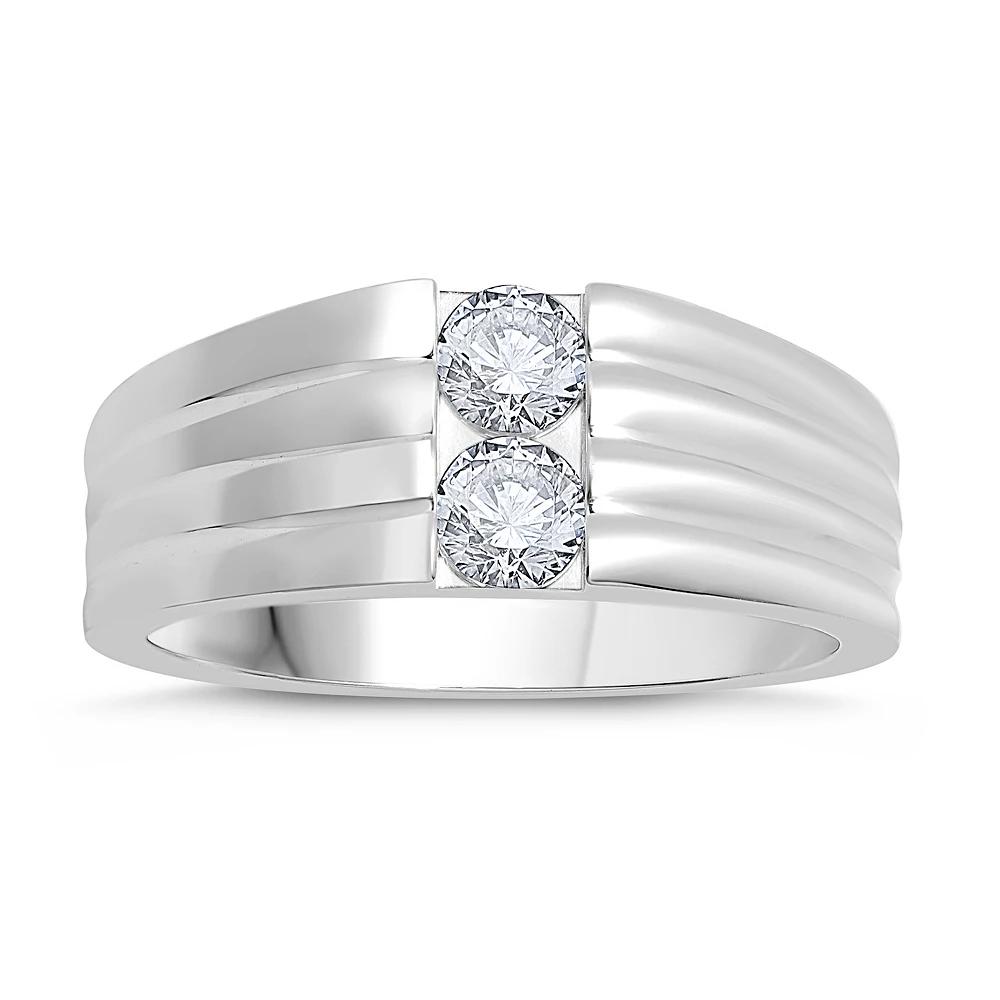 Galaxie Solaire 10k White Gold 1/2 Carat T.W. Lab-Grown Diamond Men's Ring, 10k Whgold Product Image