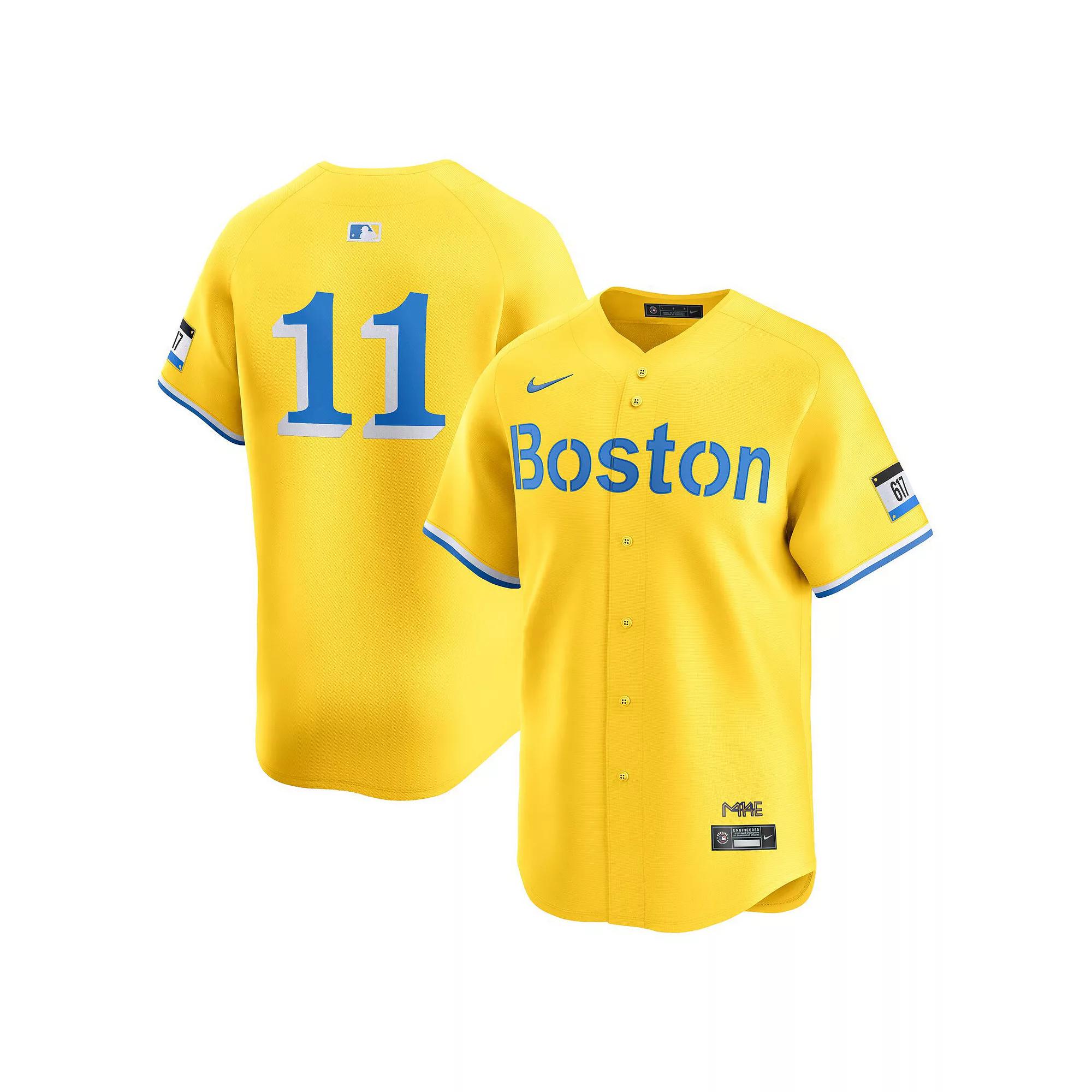 Men's Nike Rafael Devers Gold Boston Red Sox City Connect Limited Player Jersey, Size: 2XL Product Image