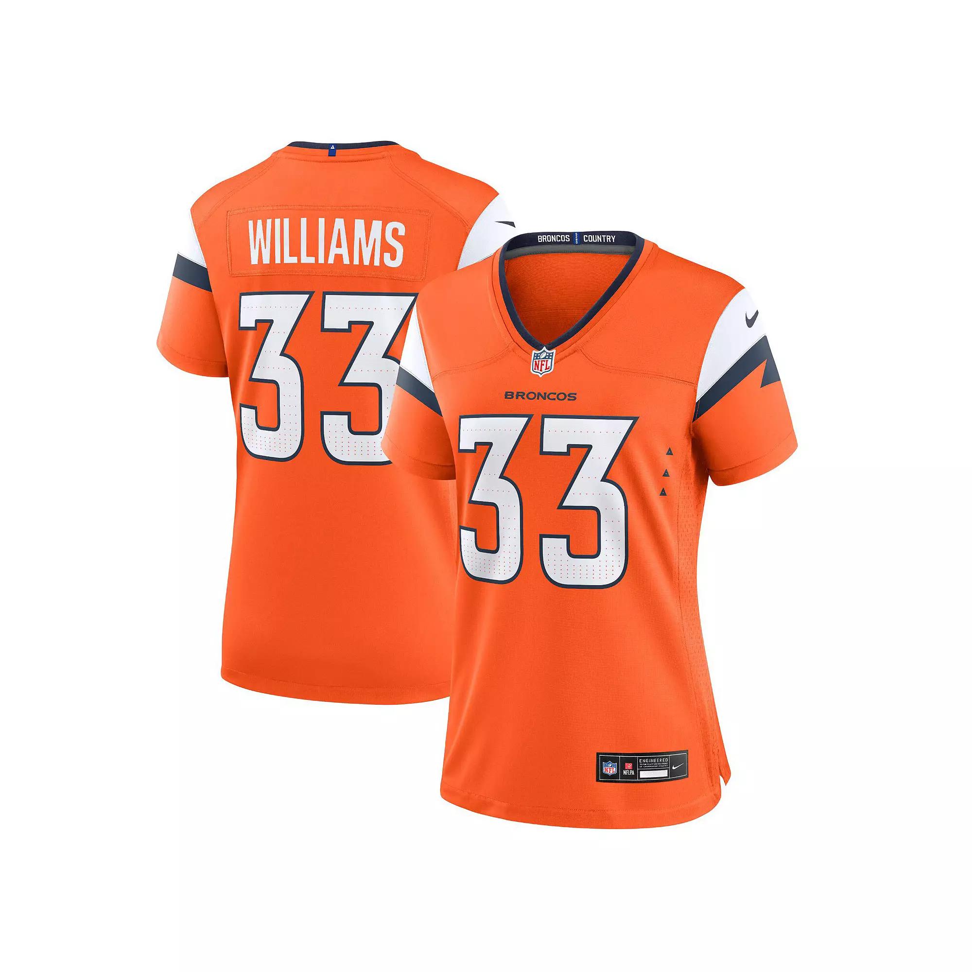 Womens Nike Javonte Williams Denver Broncos Mile High Collection Game Jersey Product Image