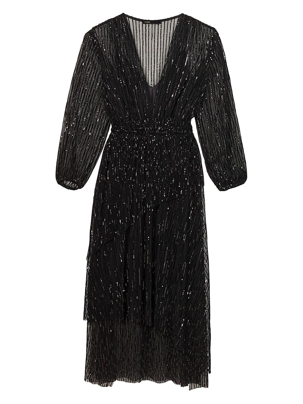 Womens Sequin Maxi Dress Product Image