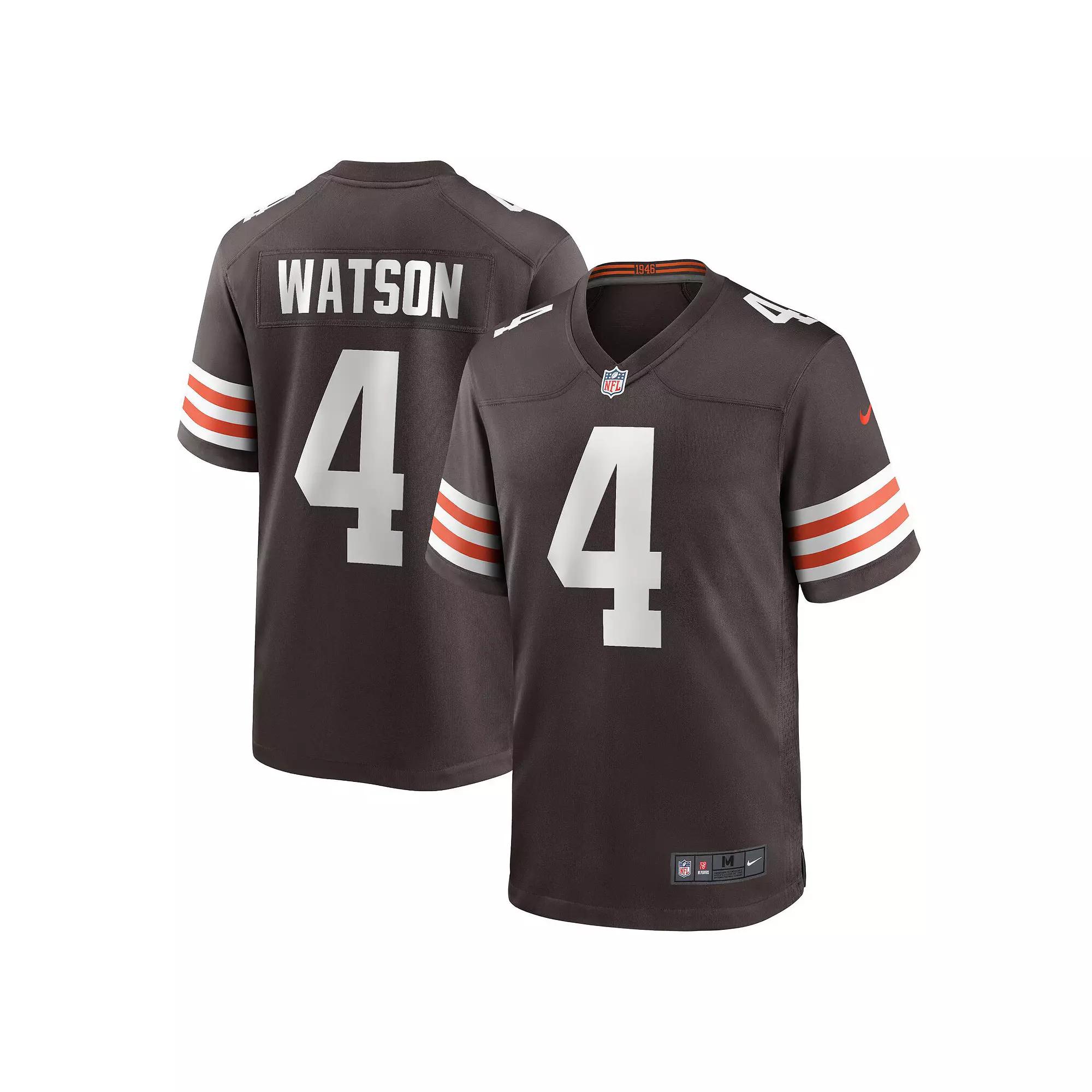 Men's Nike Deshaun Watson Brown Cleveland Browns Game Jersey,  Product Image