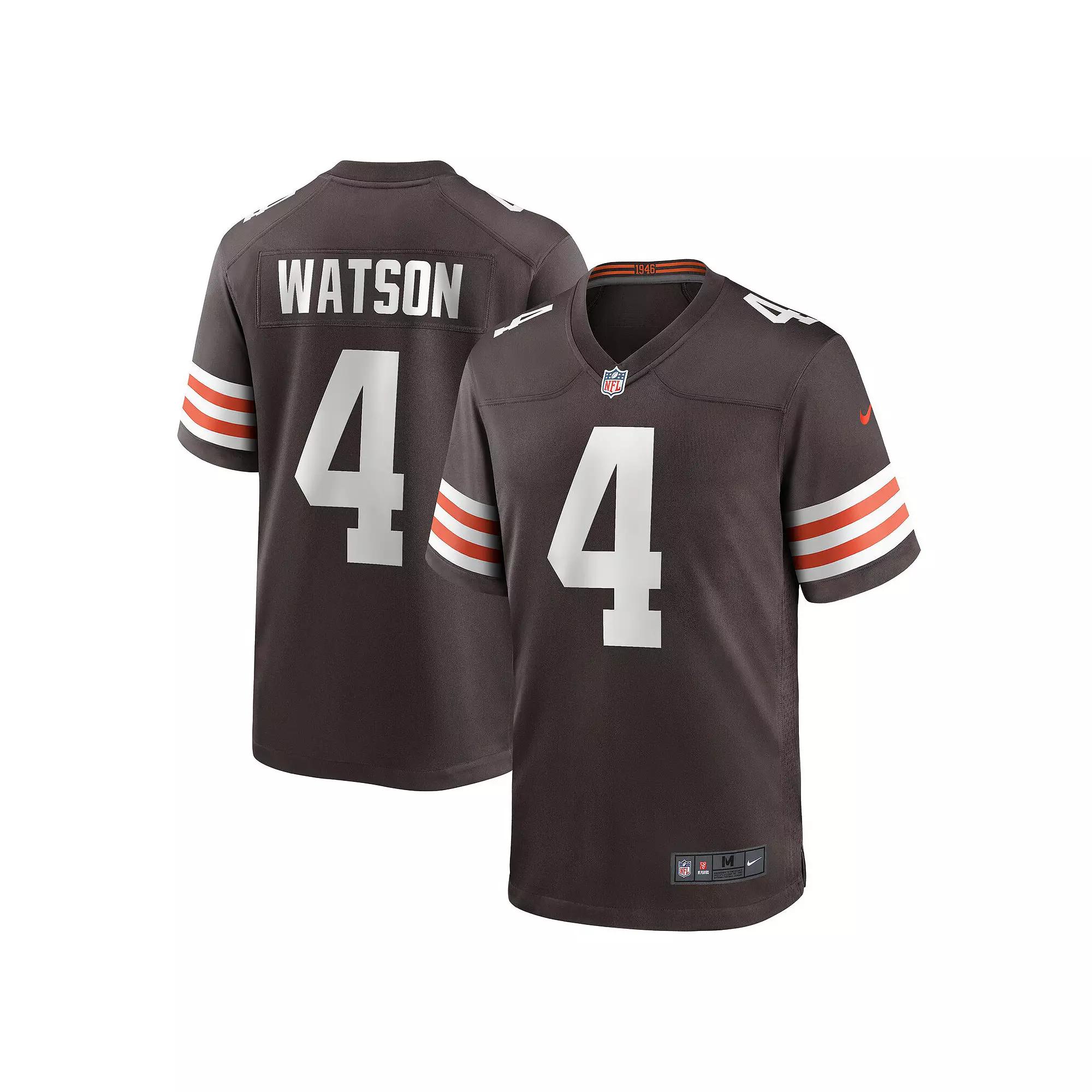 Men's Nike Deshaun Watson Brown Cleveland Browns Game Jersey,  Product Image