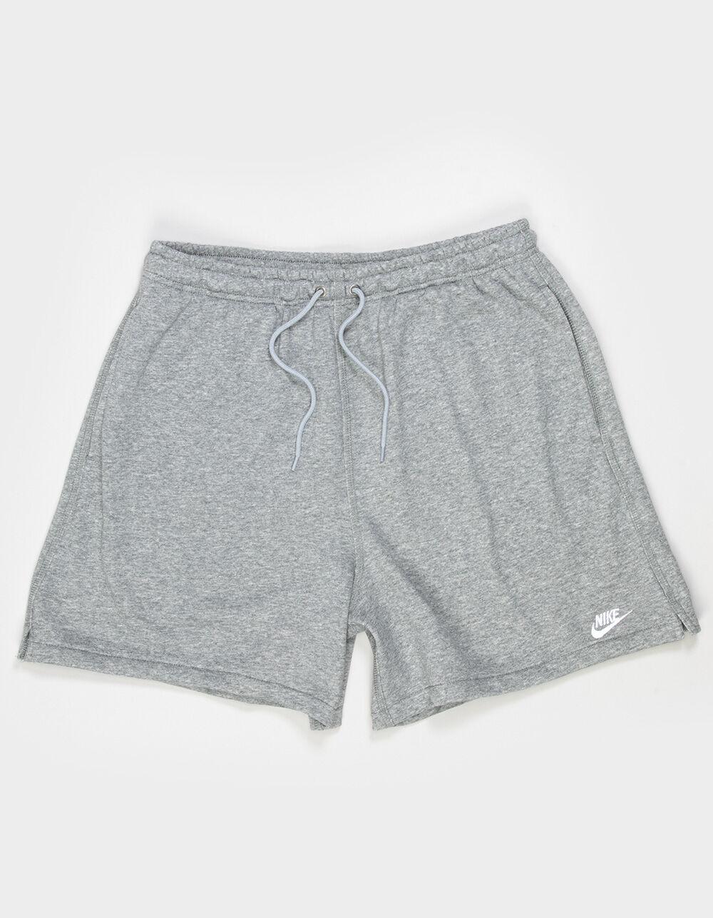 NIKE Club Flow Mens French Terry Shorts - HEATHER GRAY Product Image