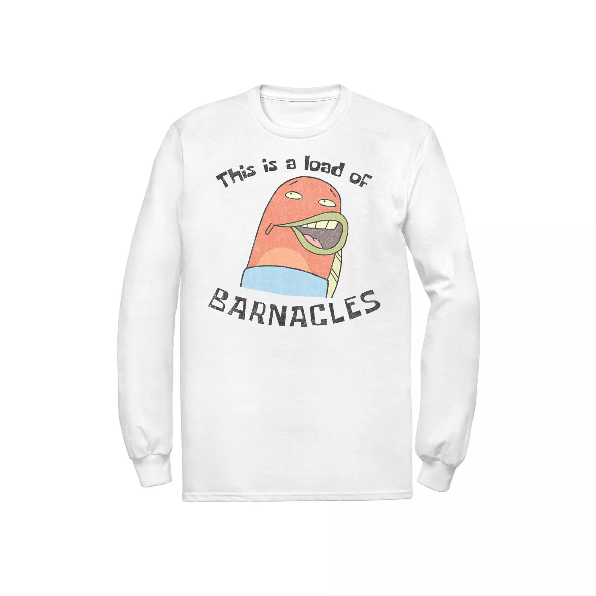 Men's Nickelodeon SpongeBob SquarePants This Is A Load Of Barnacles Quote Tee, Size: Medium, White Product Image