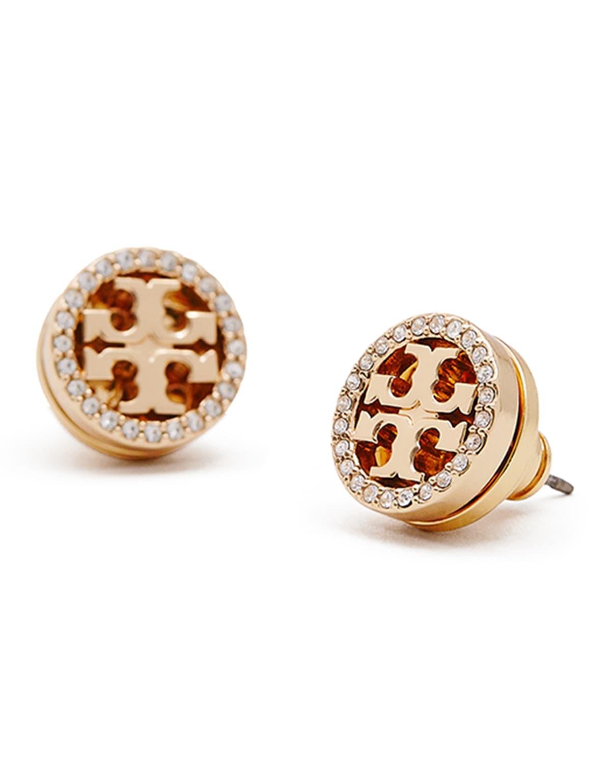Tory Burch Miller Pave Stud Earrings Product Image