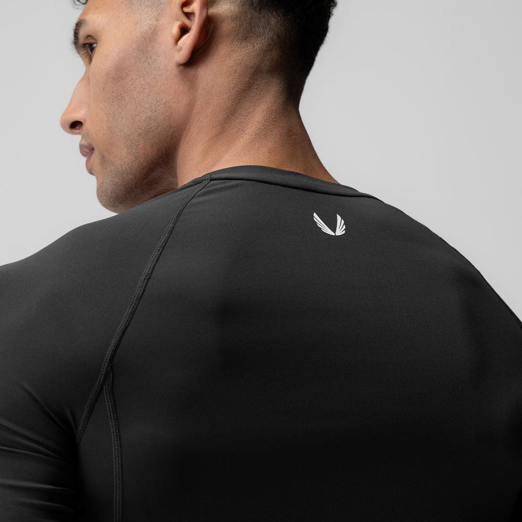 1027. WarpFlexx-Lite® Half-Sleeve Baselayer - Black Product Image