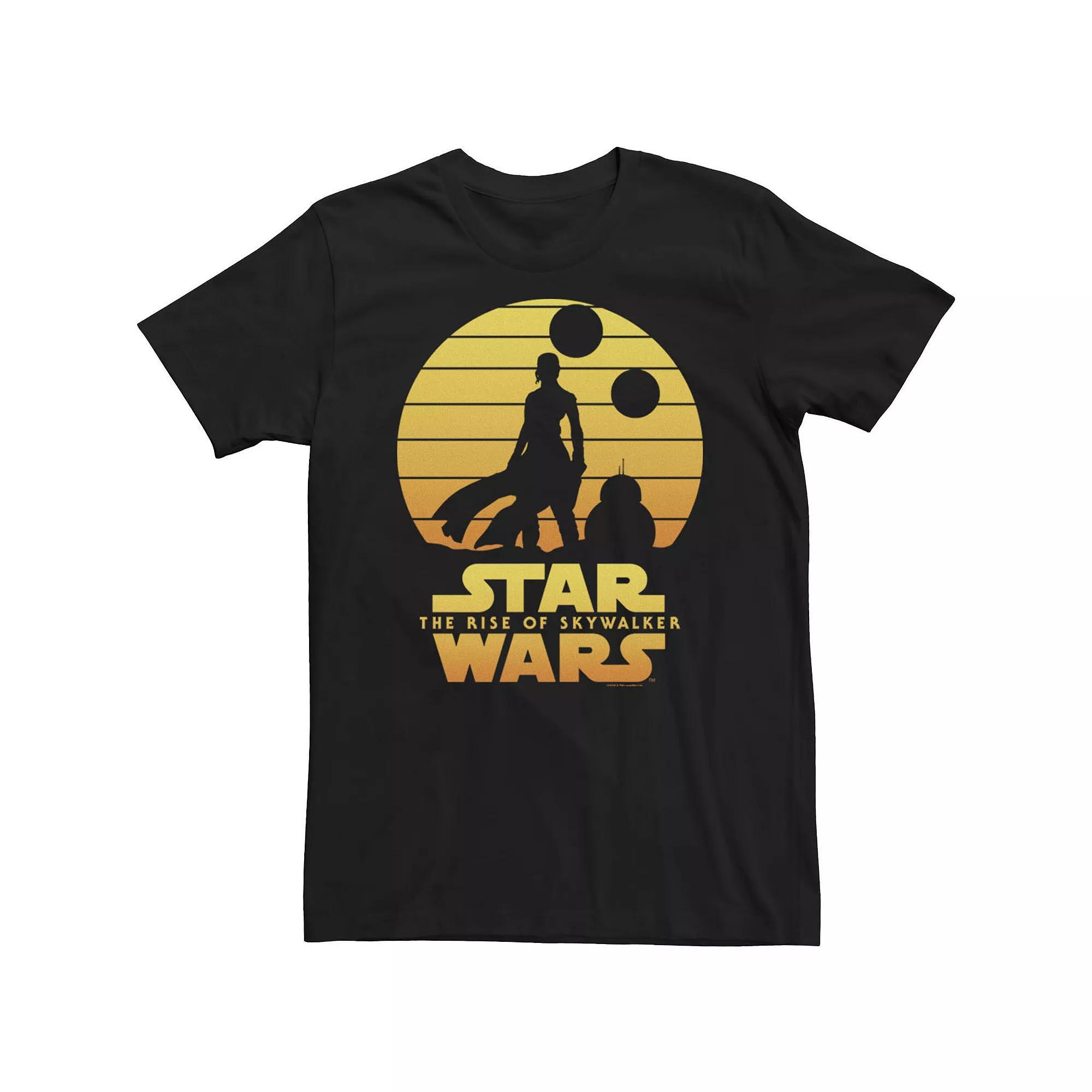 Men's Star Wars: The Rise Of Skywalker Rey & BB-8 Silhouette Tee,  Product Image