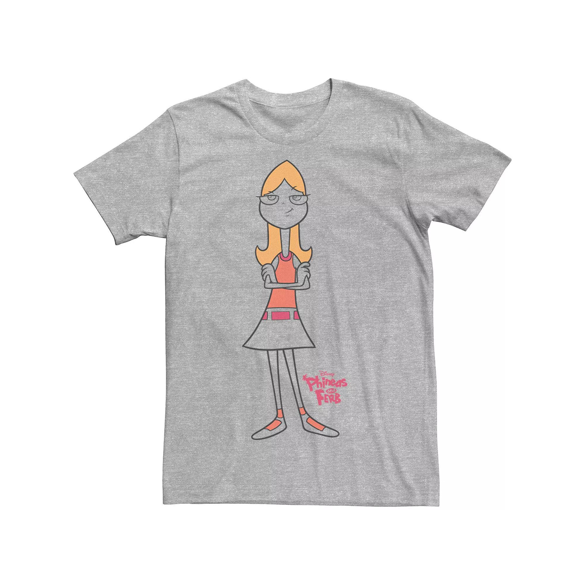 Disney's Phineas And Ferb Candace Line Art Men's Tee,  Product Image
