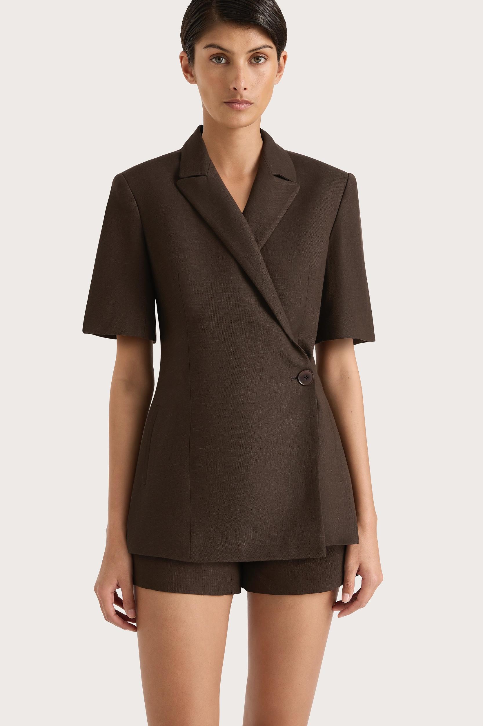 Florine Mini Shorts Chocolate - Final Sale Product Image